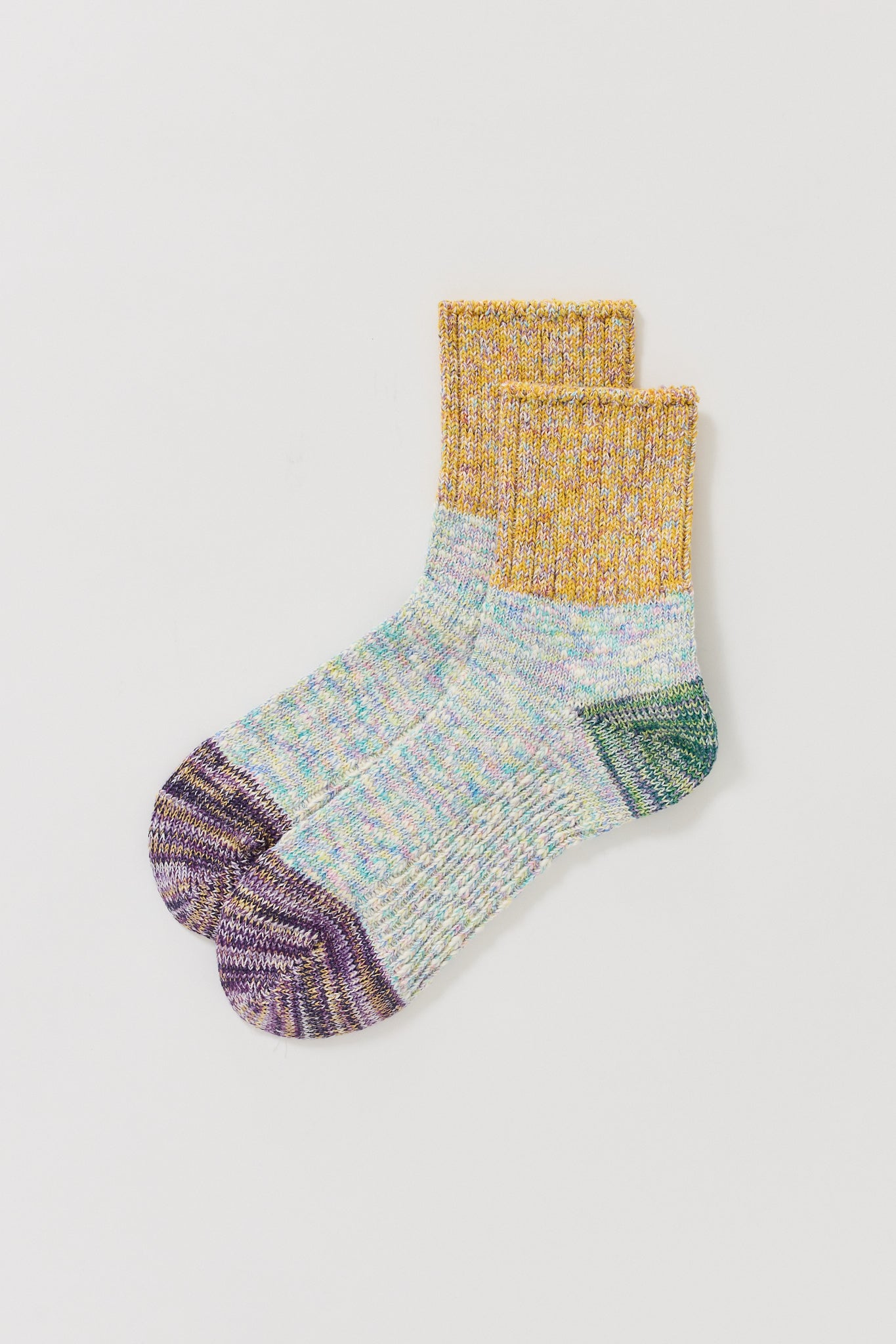 Twister 3-Sided Switching Sock Yellow