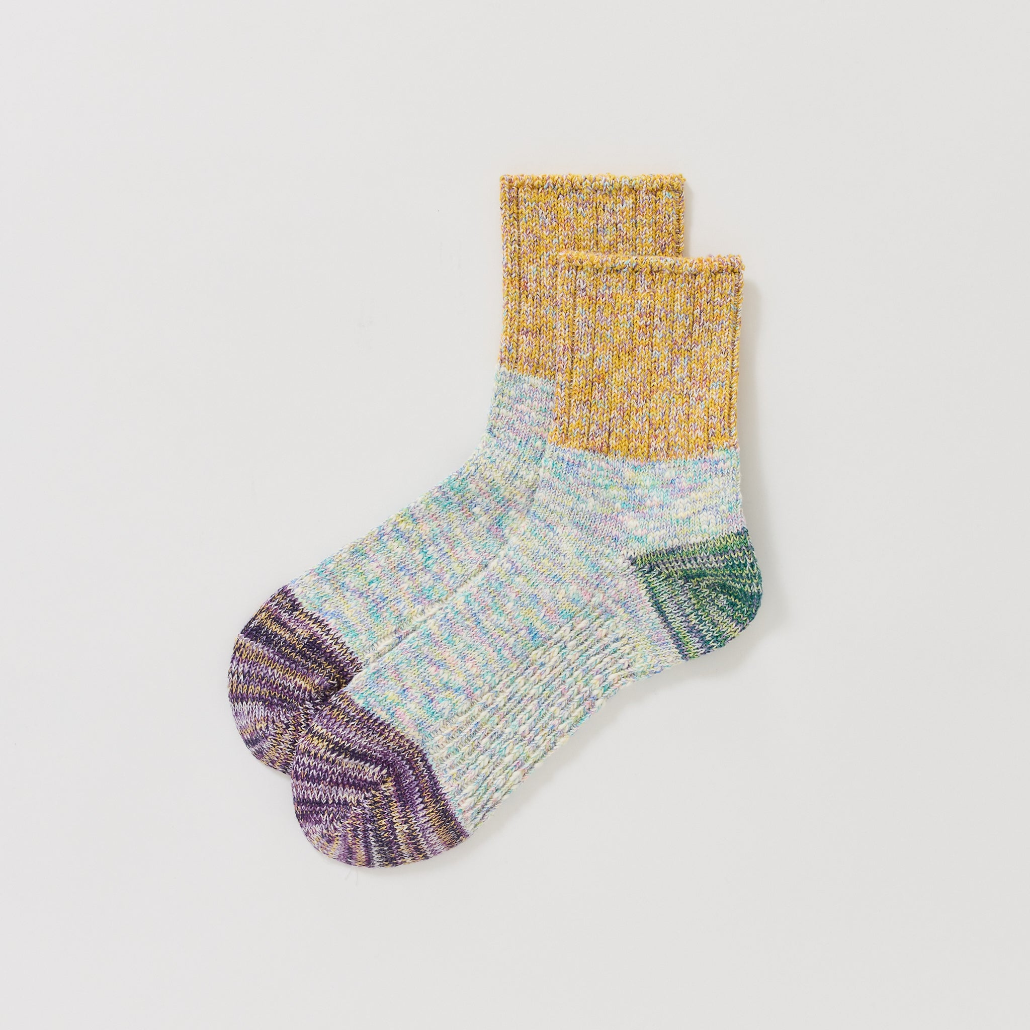 Twister 3-Sided Switching Sock Yellow