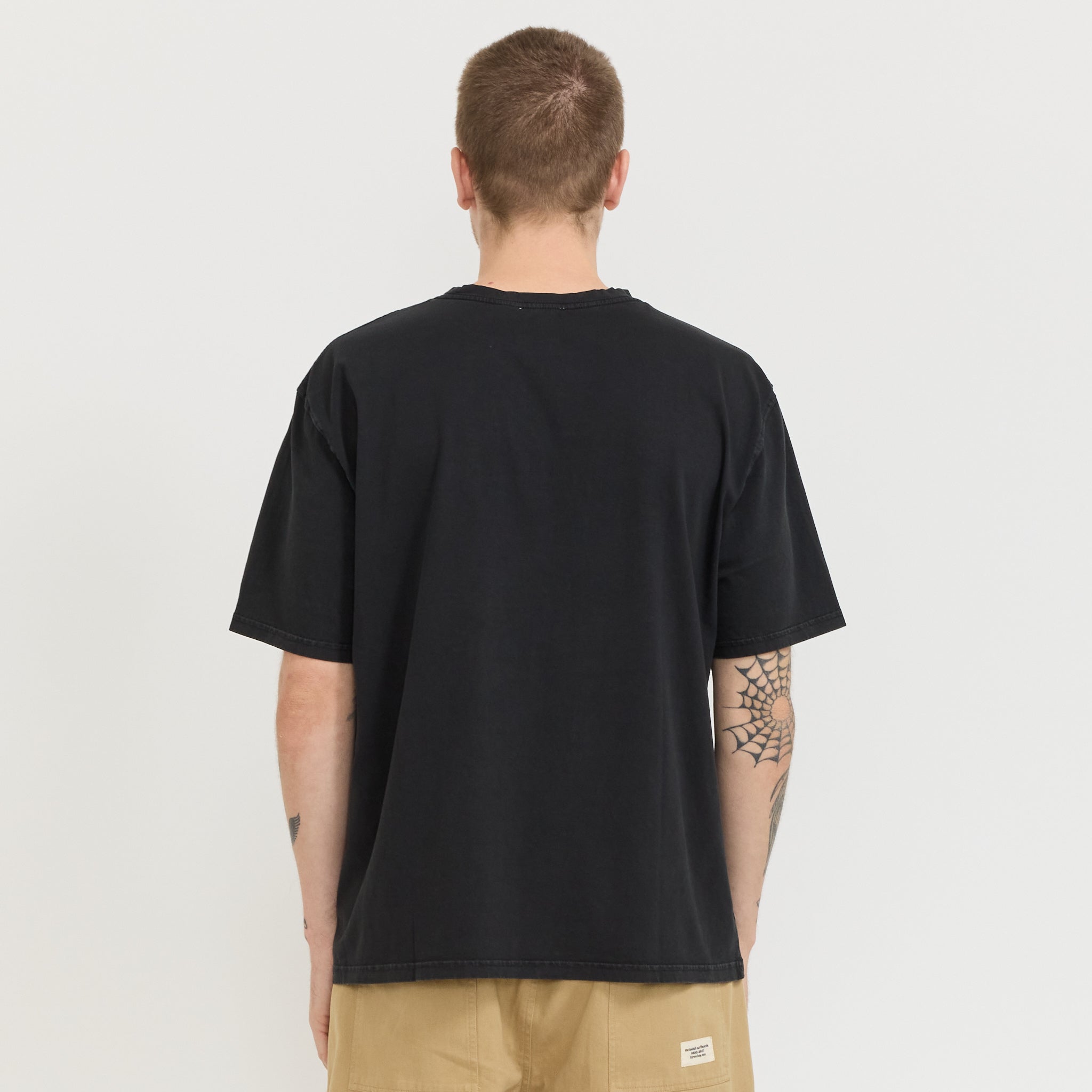 Boxy Serif Tee Black