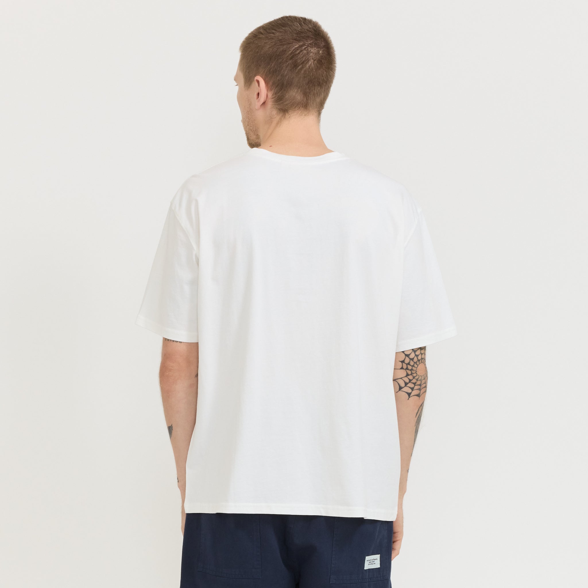 Boxy Serif Tee White