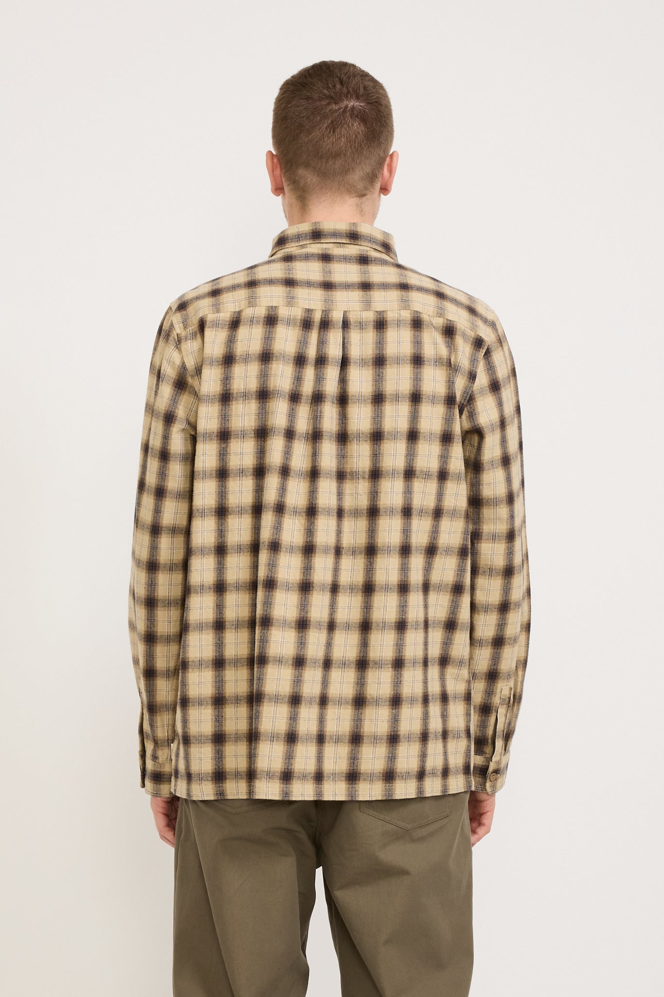 McTavish | Brushed Flannel Shirt Tan Multi | Maplestore