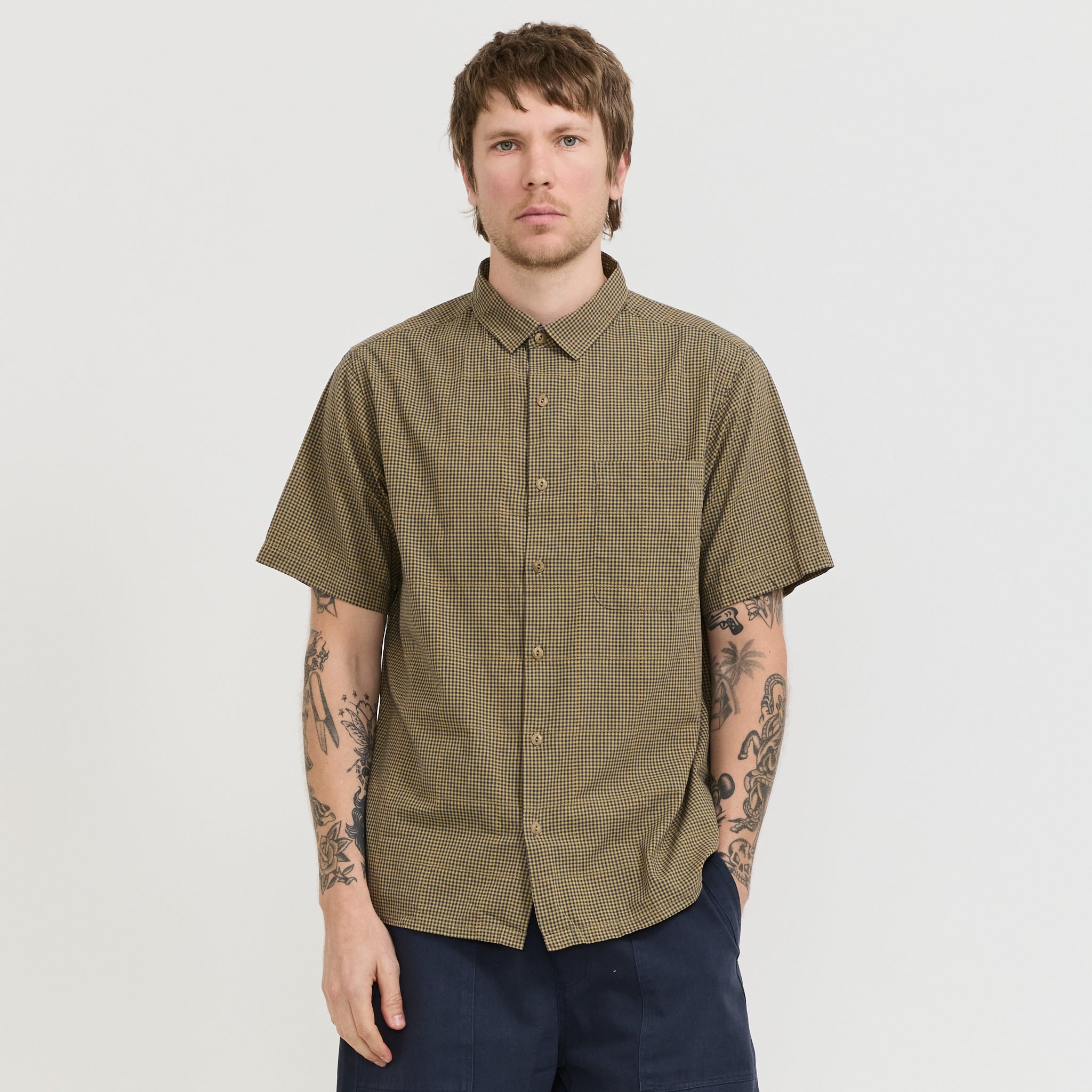 Button Up Shirt Blue Multi