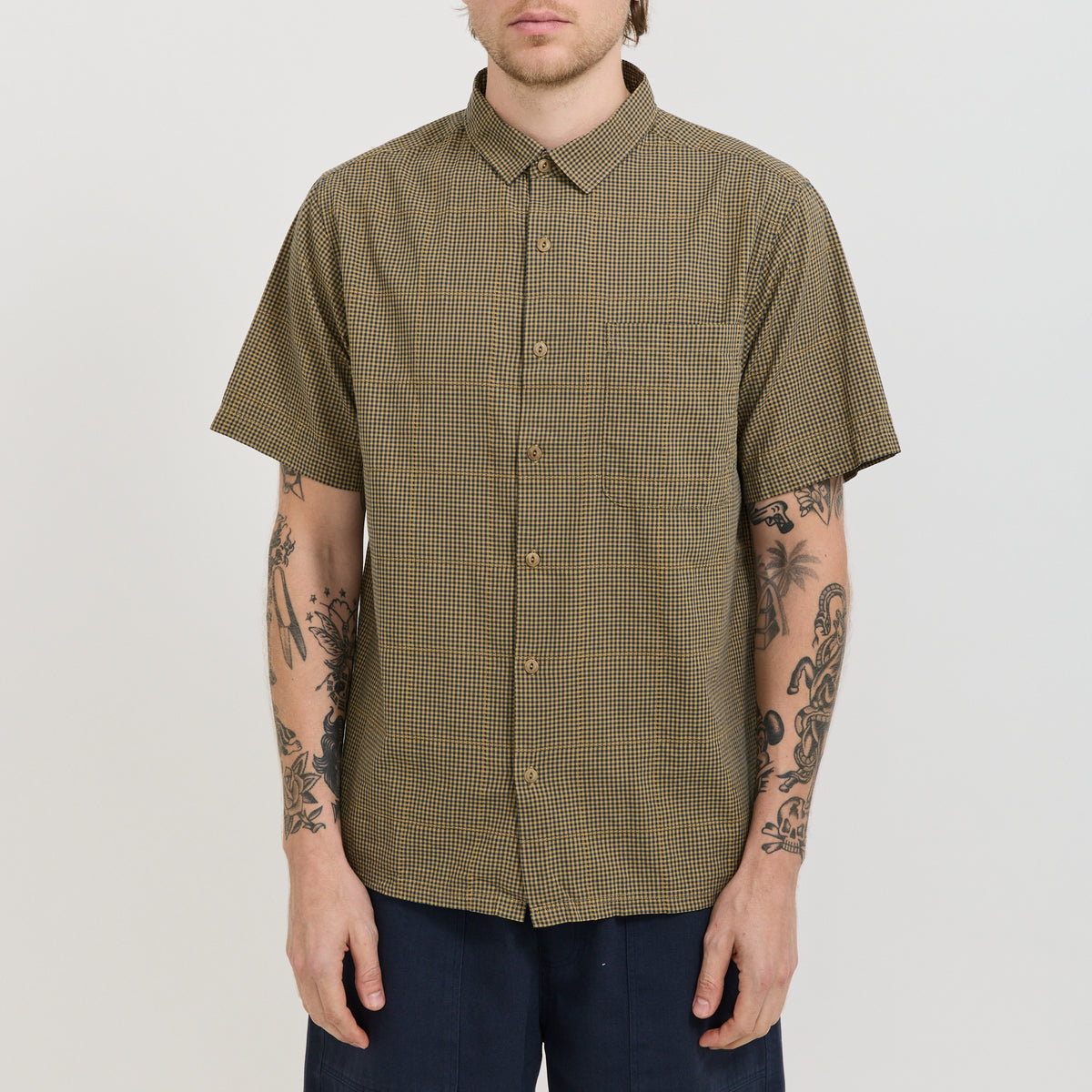 Button Up Shirt Blue Multi