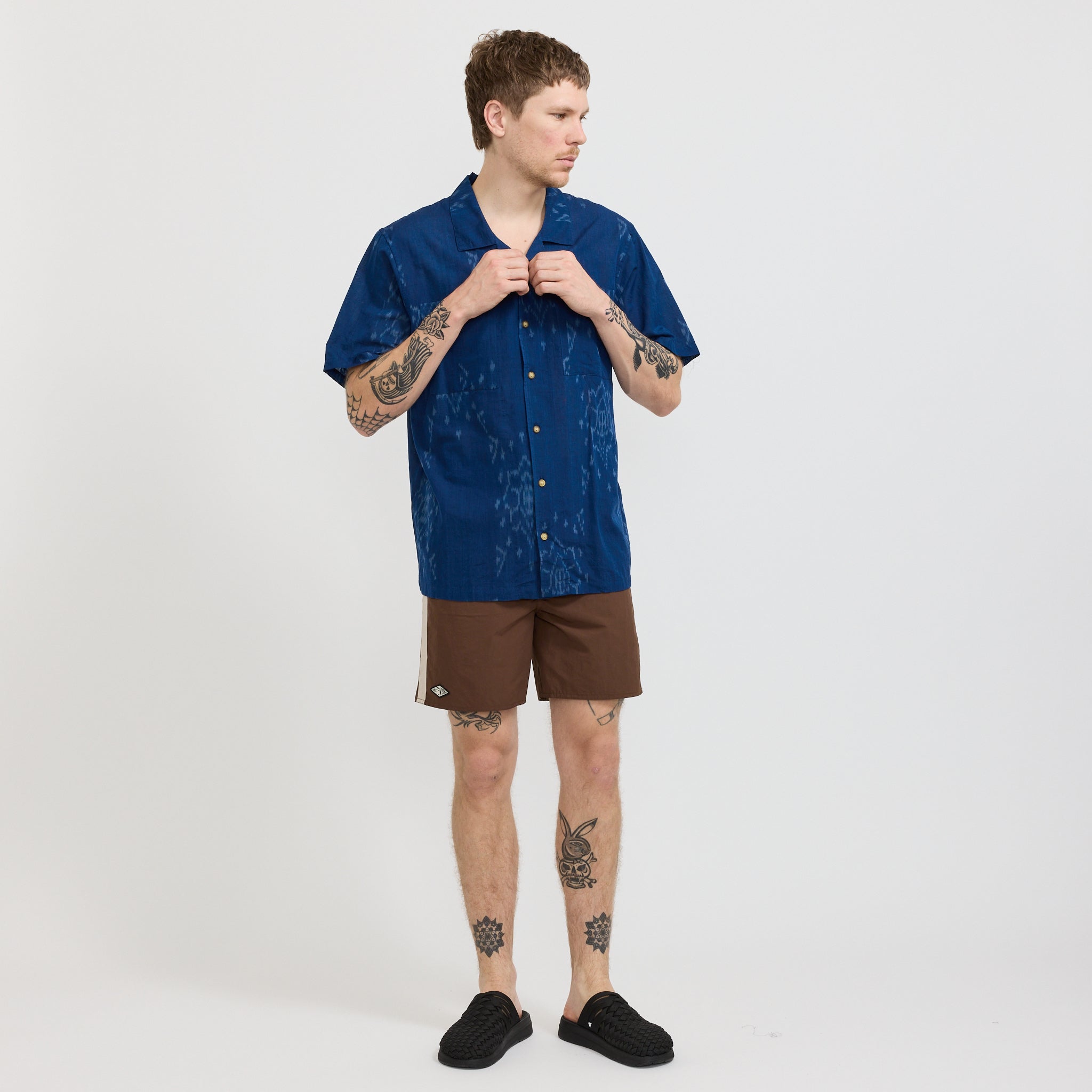 Camp Collar Shirt Blue