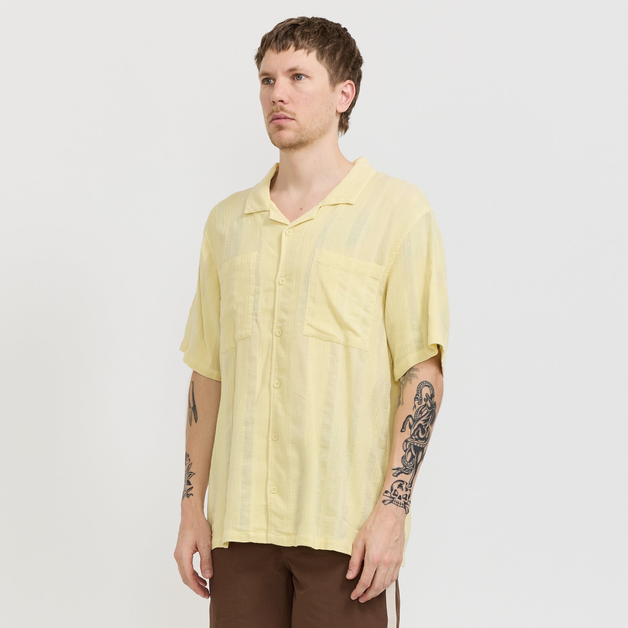 Camp Collar Shirt Light Yellow