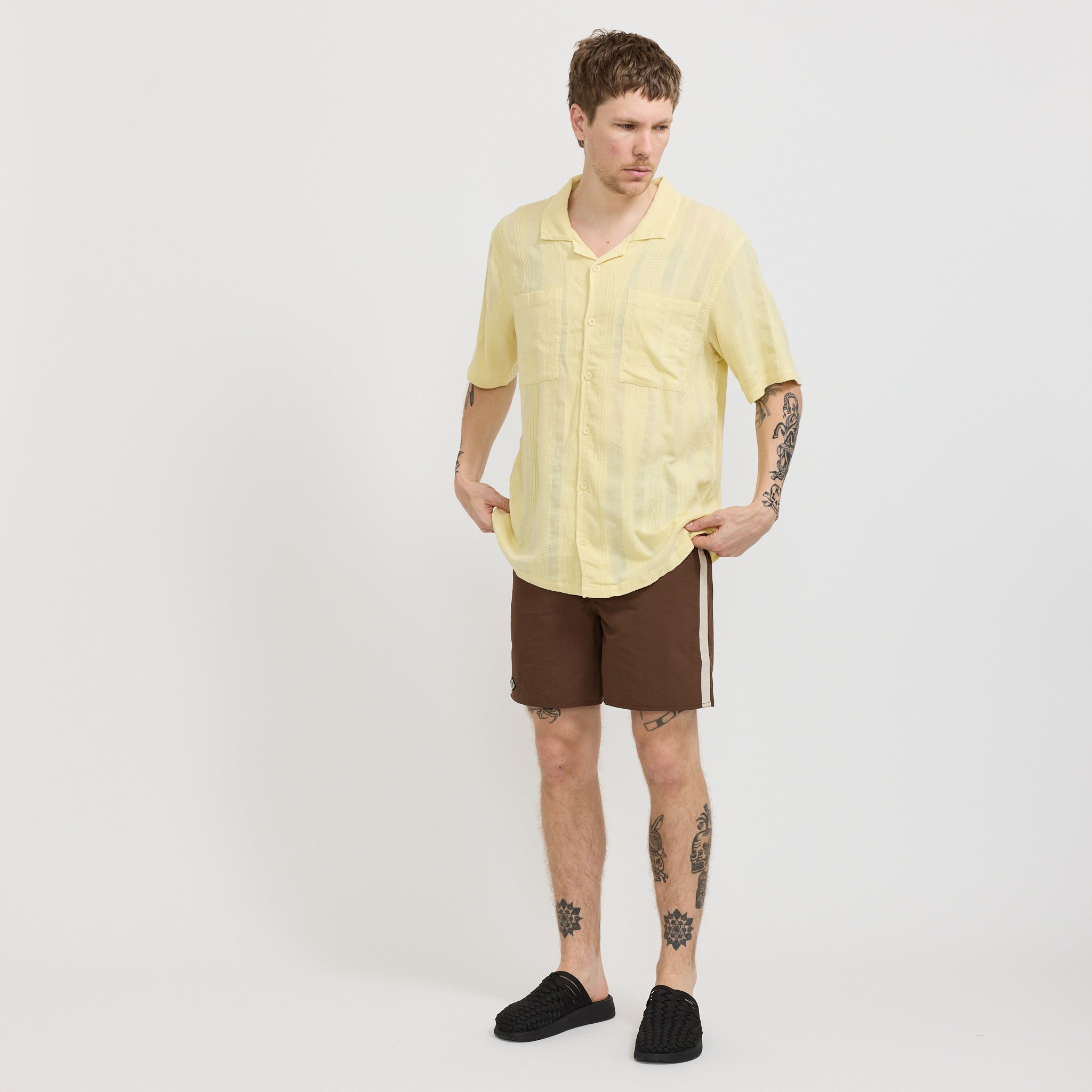 Camp Collar Shirt Light Yellow