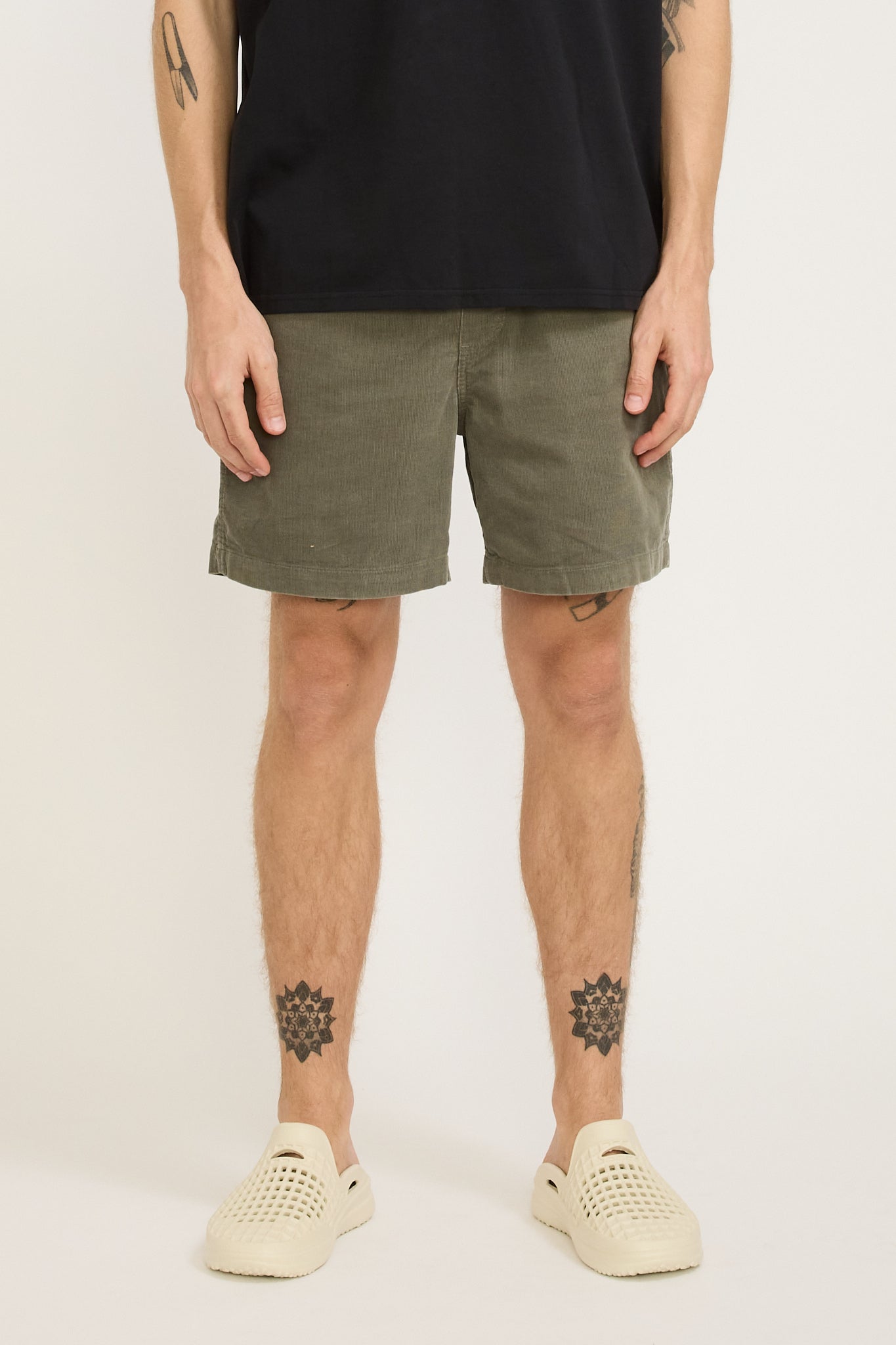 Cord Shorts Grey