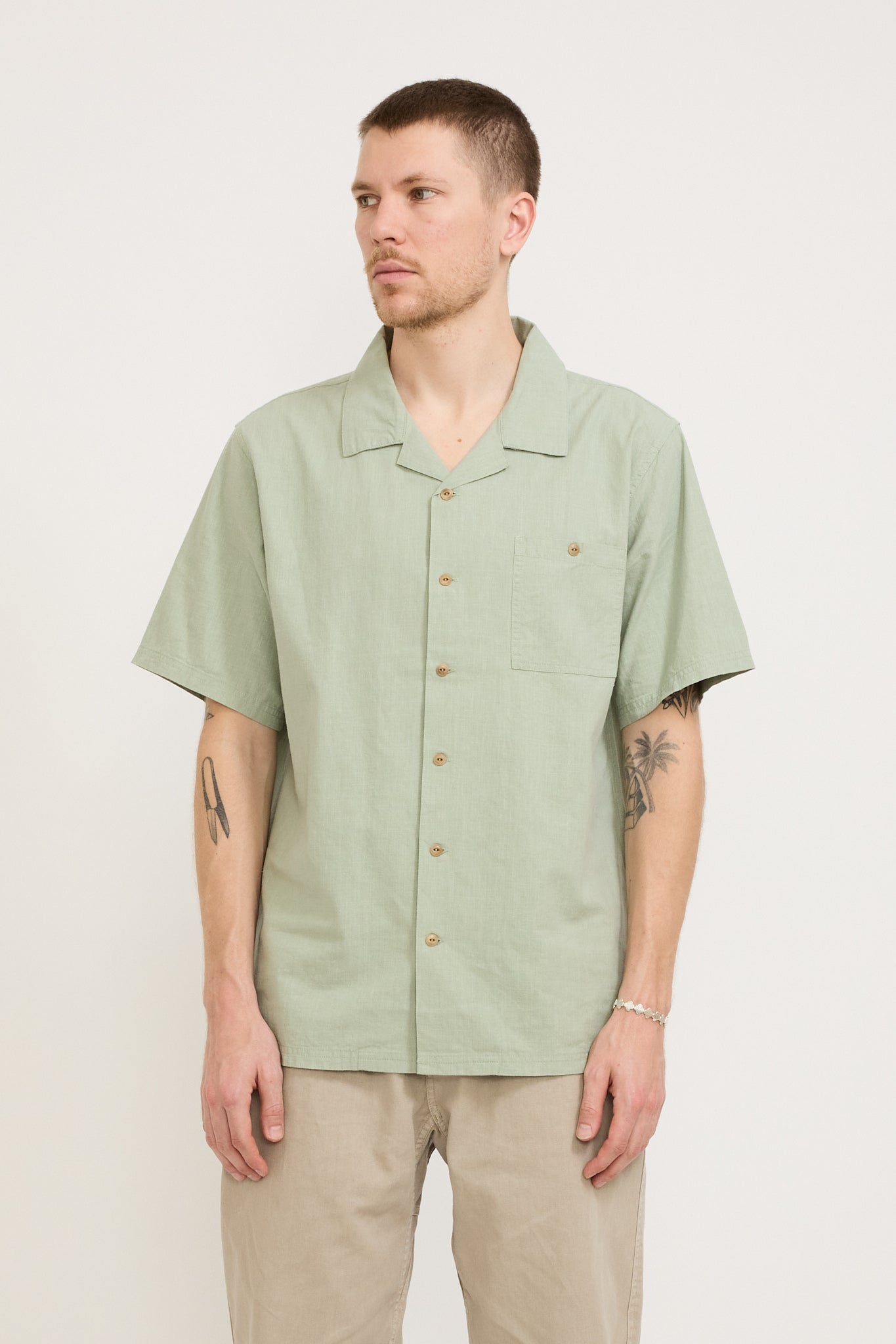 McTavish | Everyday Hemp Shirt Light Green | Maplestore