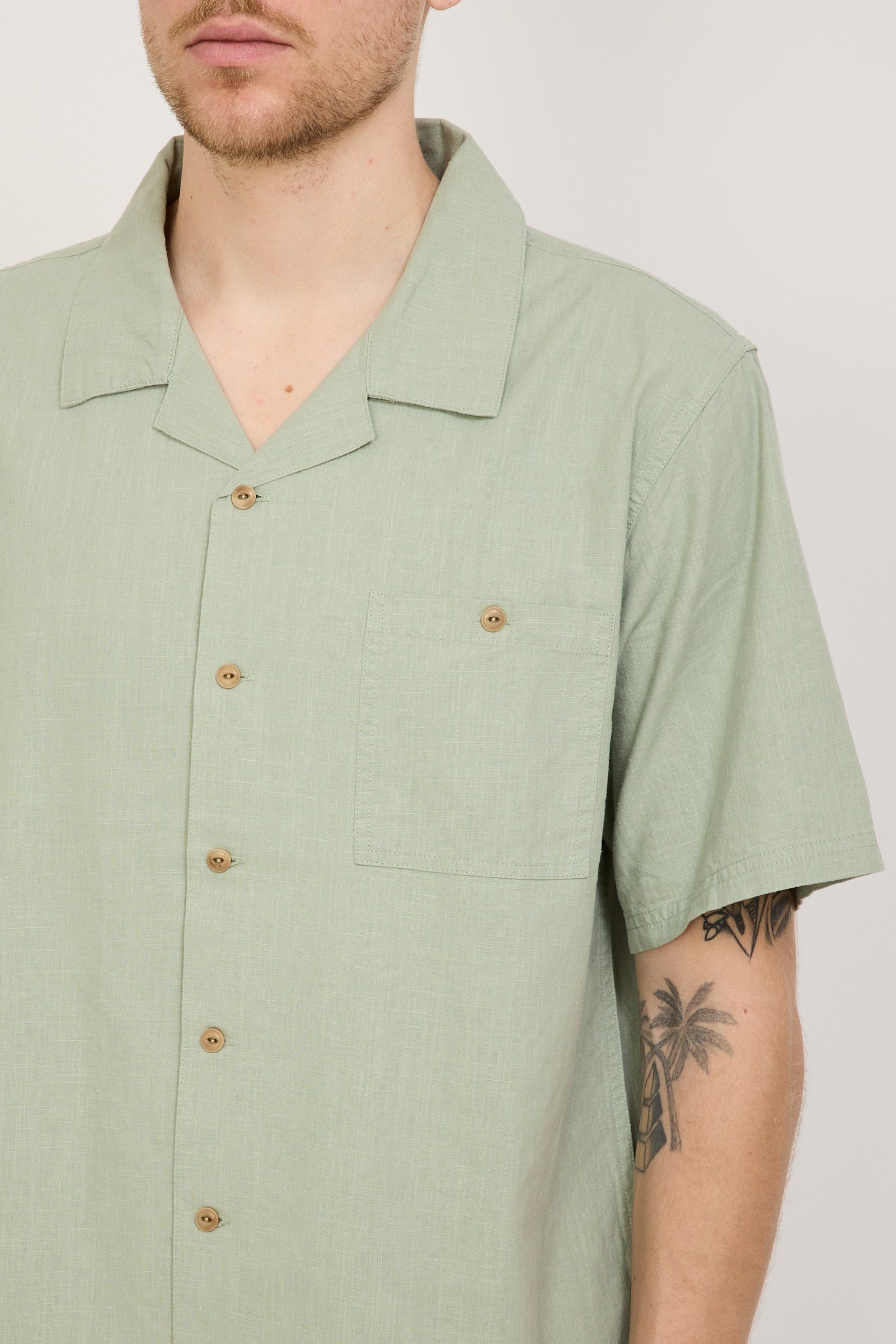 McTavish | Everyday Hemp Shirt Light Green | Maplestore