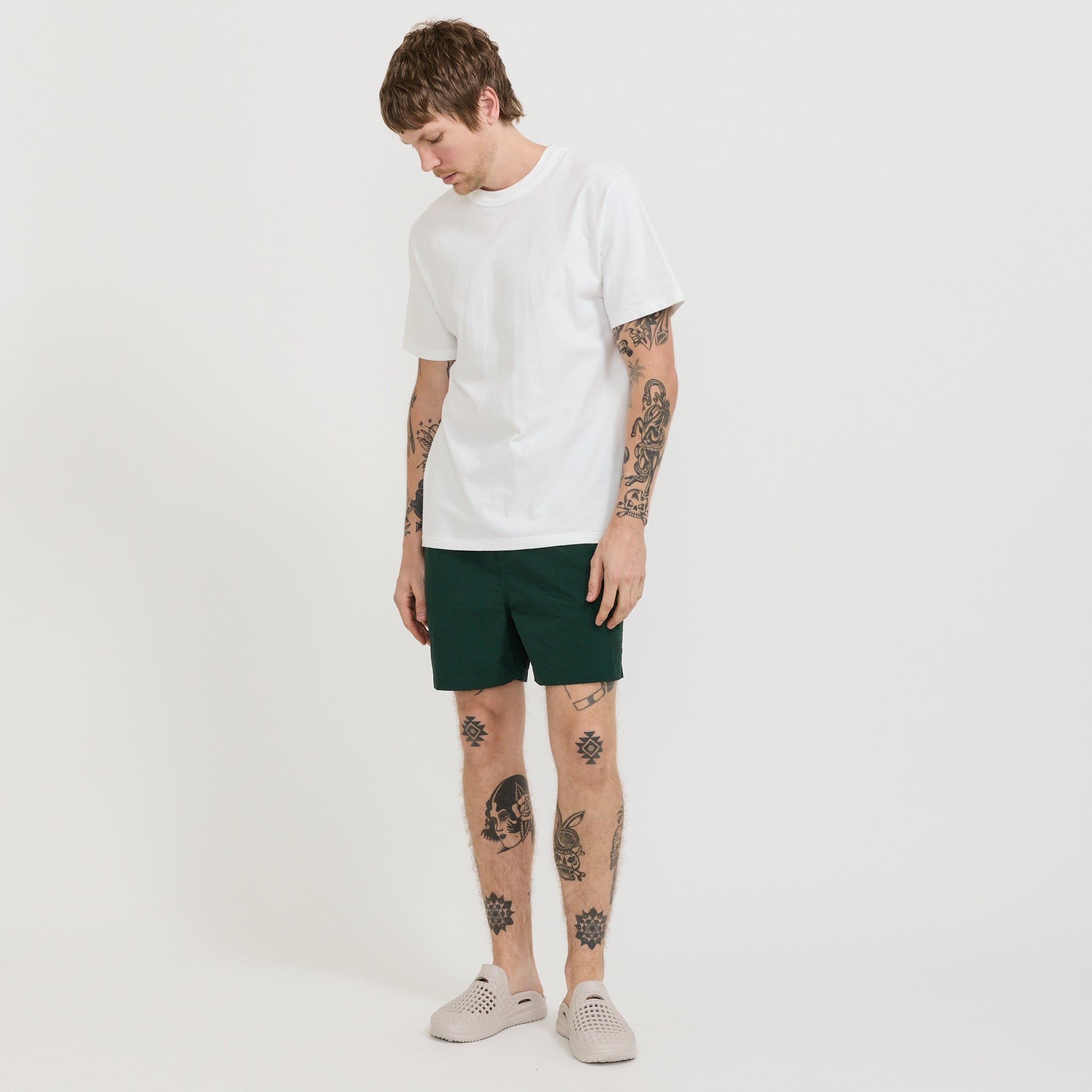 Land Swim Short Dark Green