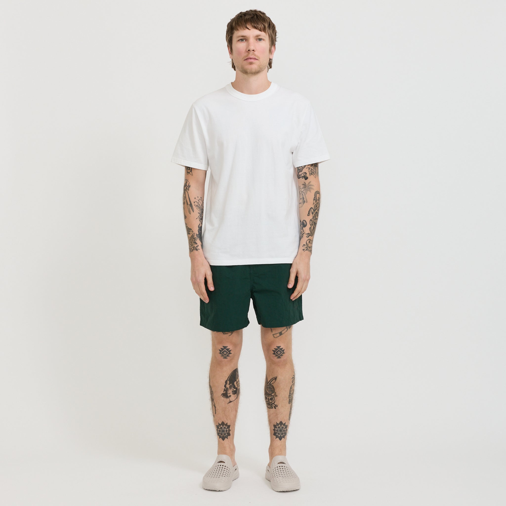 Land Swim Short Dark Green