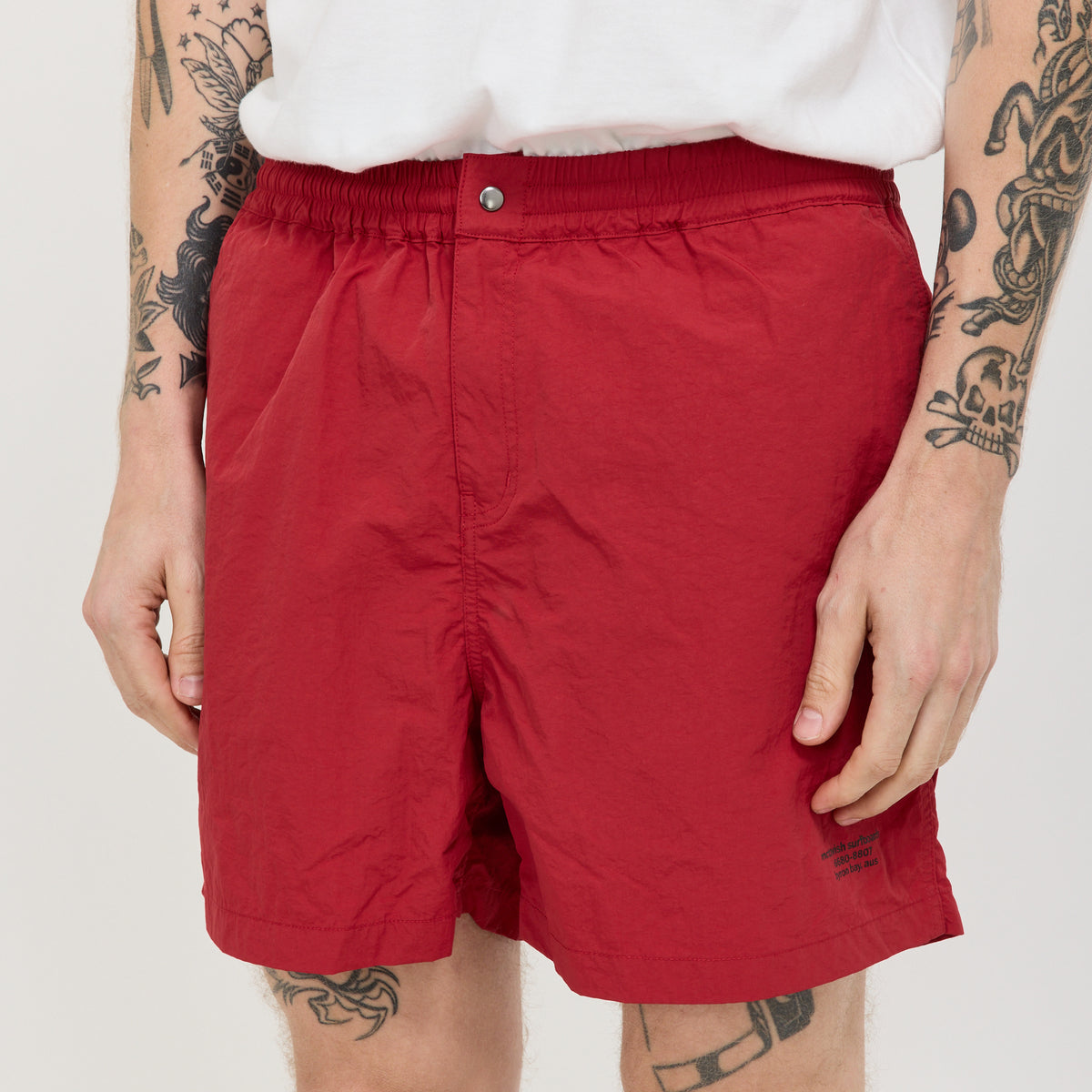 Land Swim Short Red