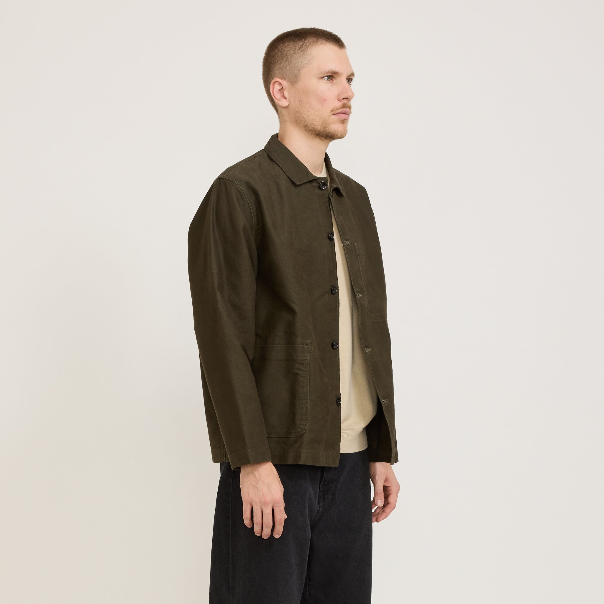 Moleskin Worker Jacket Dark Green