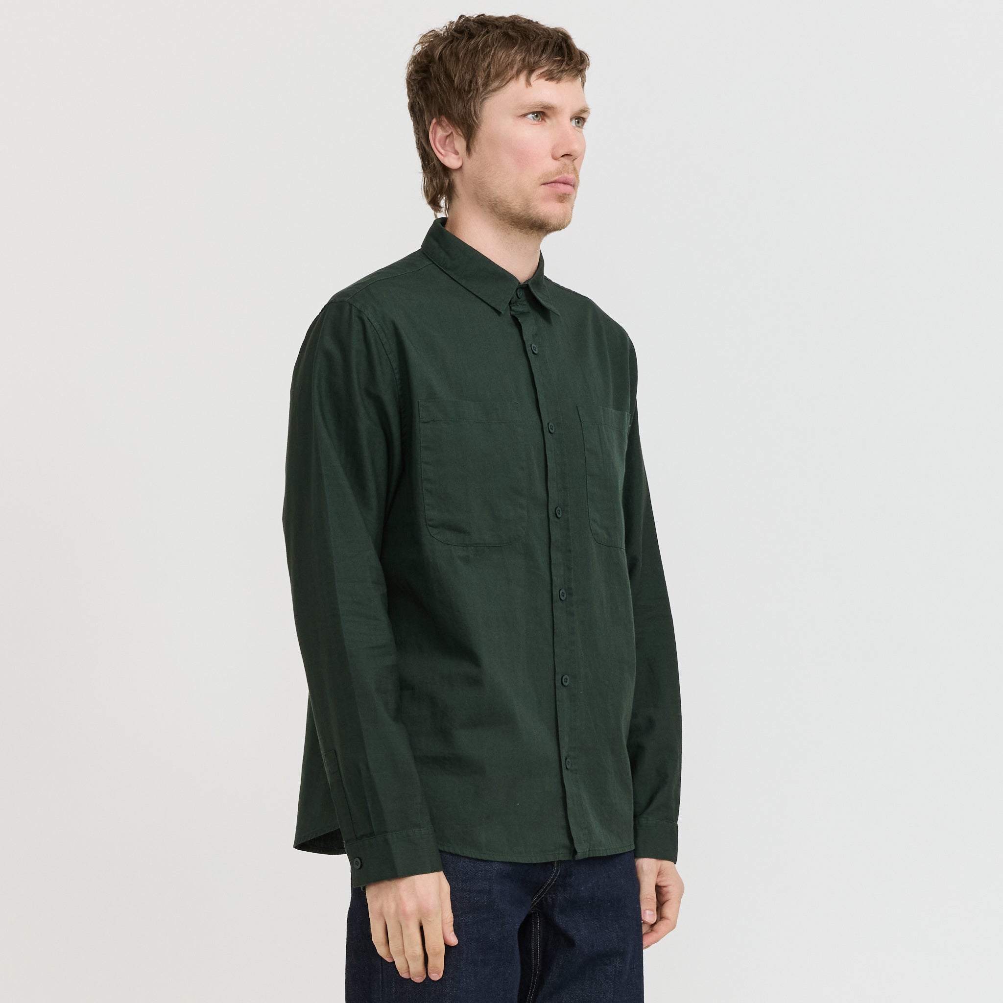 Original Long Sleeve Shirt Dark Green