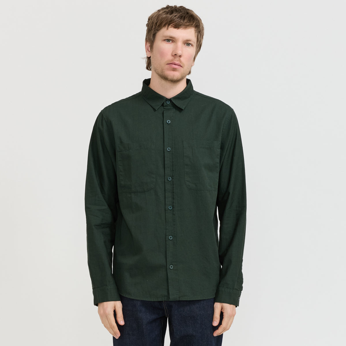 Original Long Sleeve Shirt Dark Green