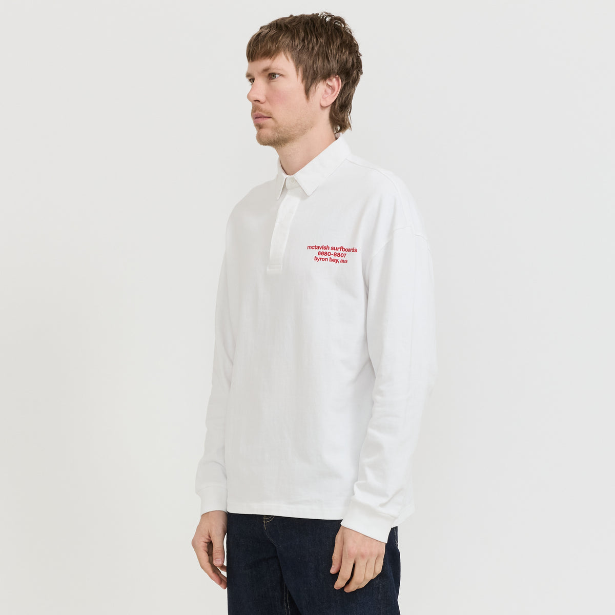 Rugby Polo White