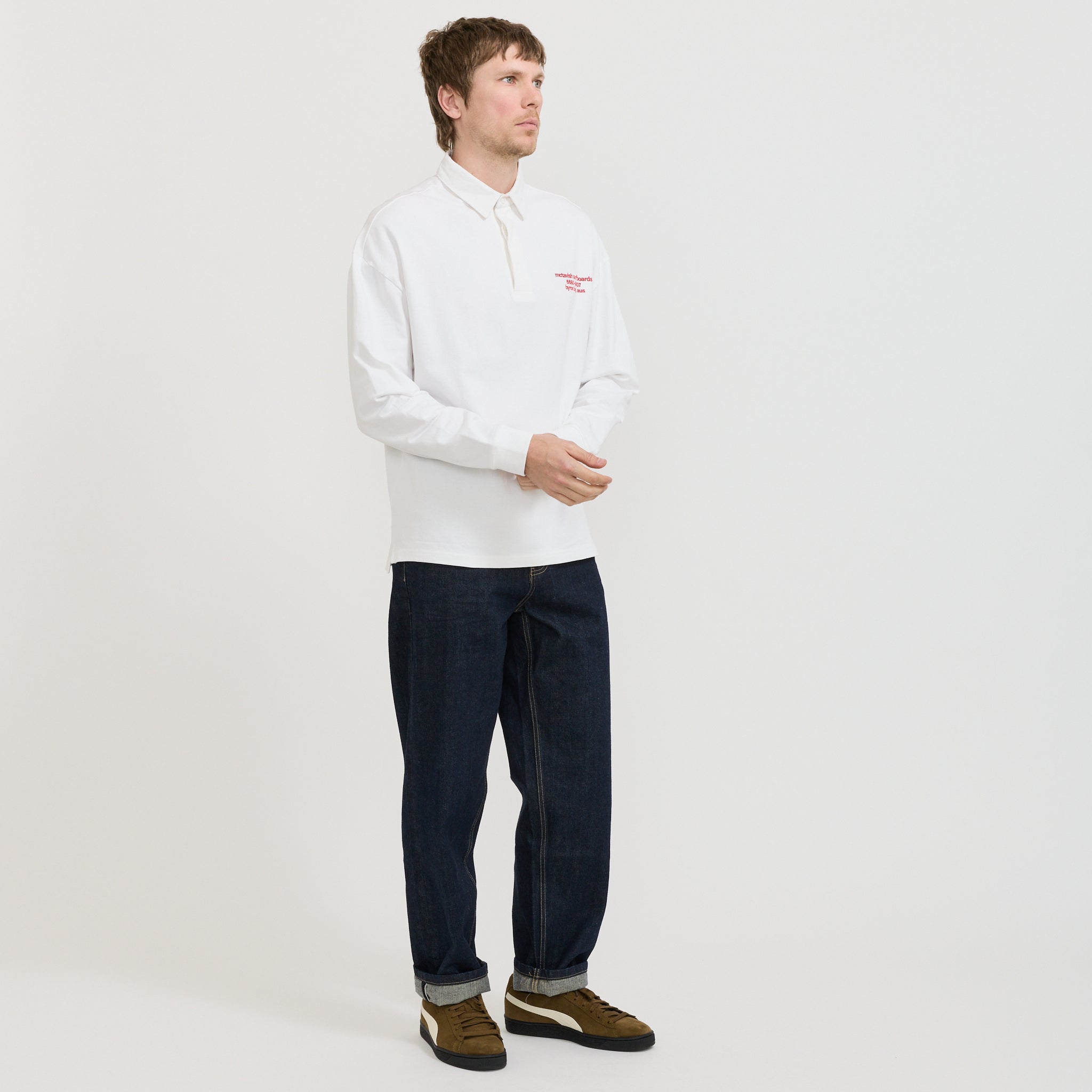 Rugby Polo White