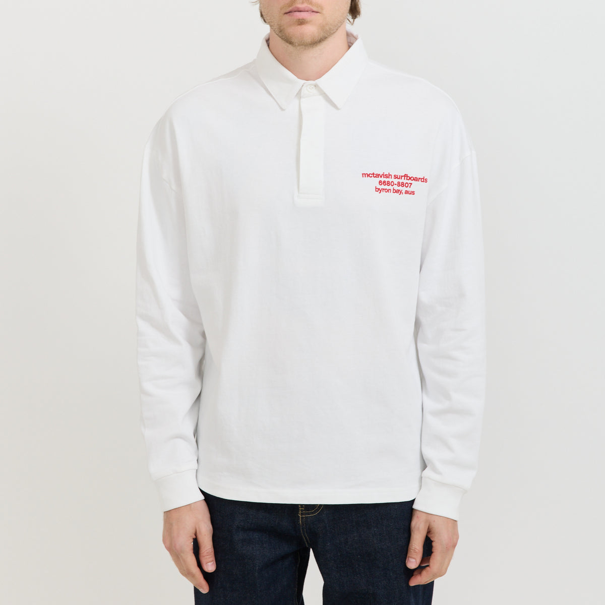 Rugby Polo White