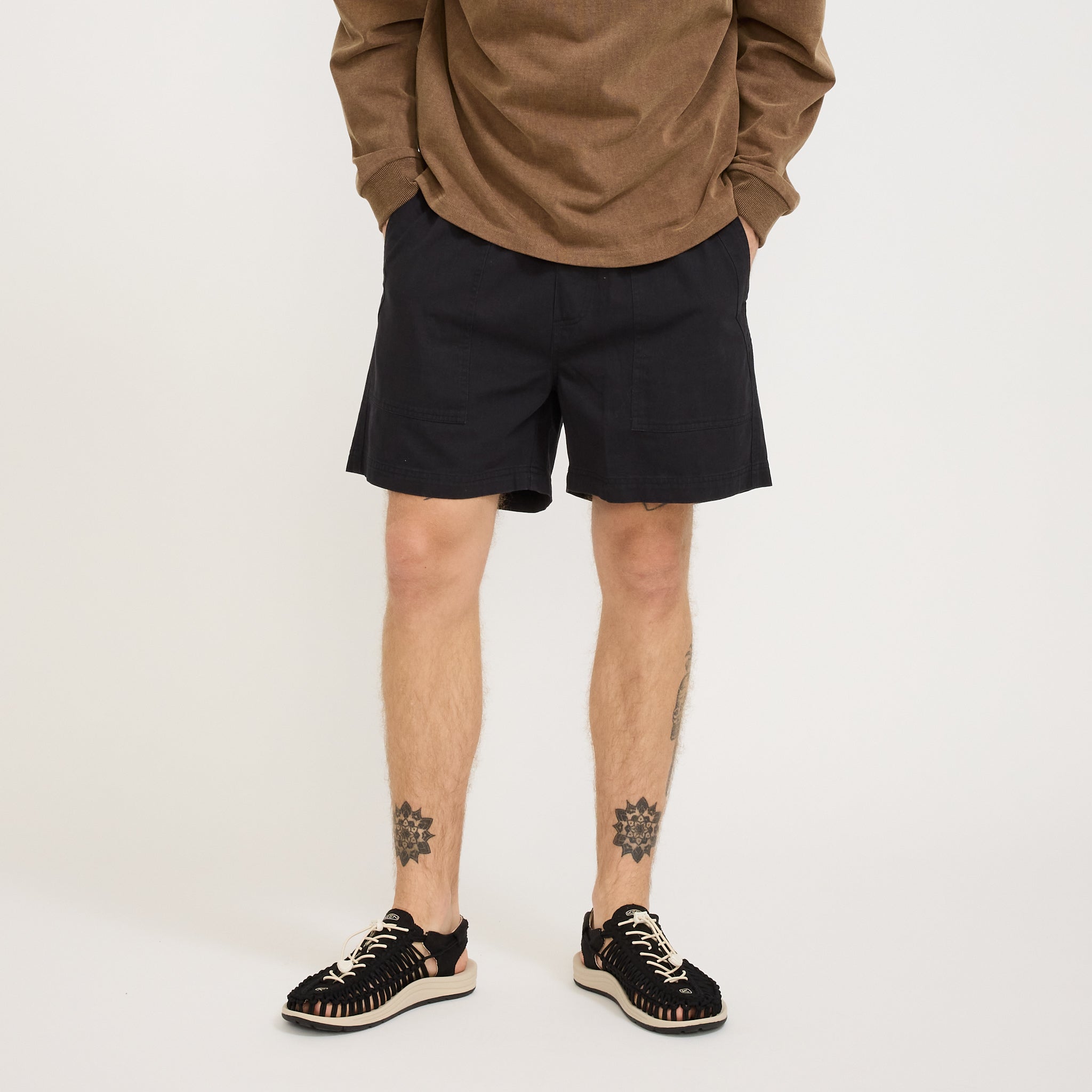 Twill Shorts Black