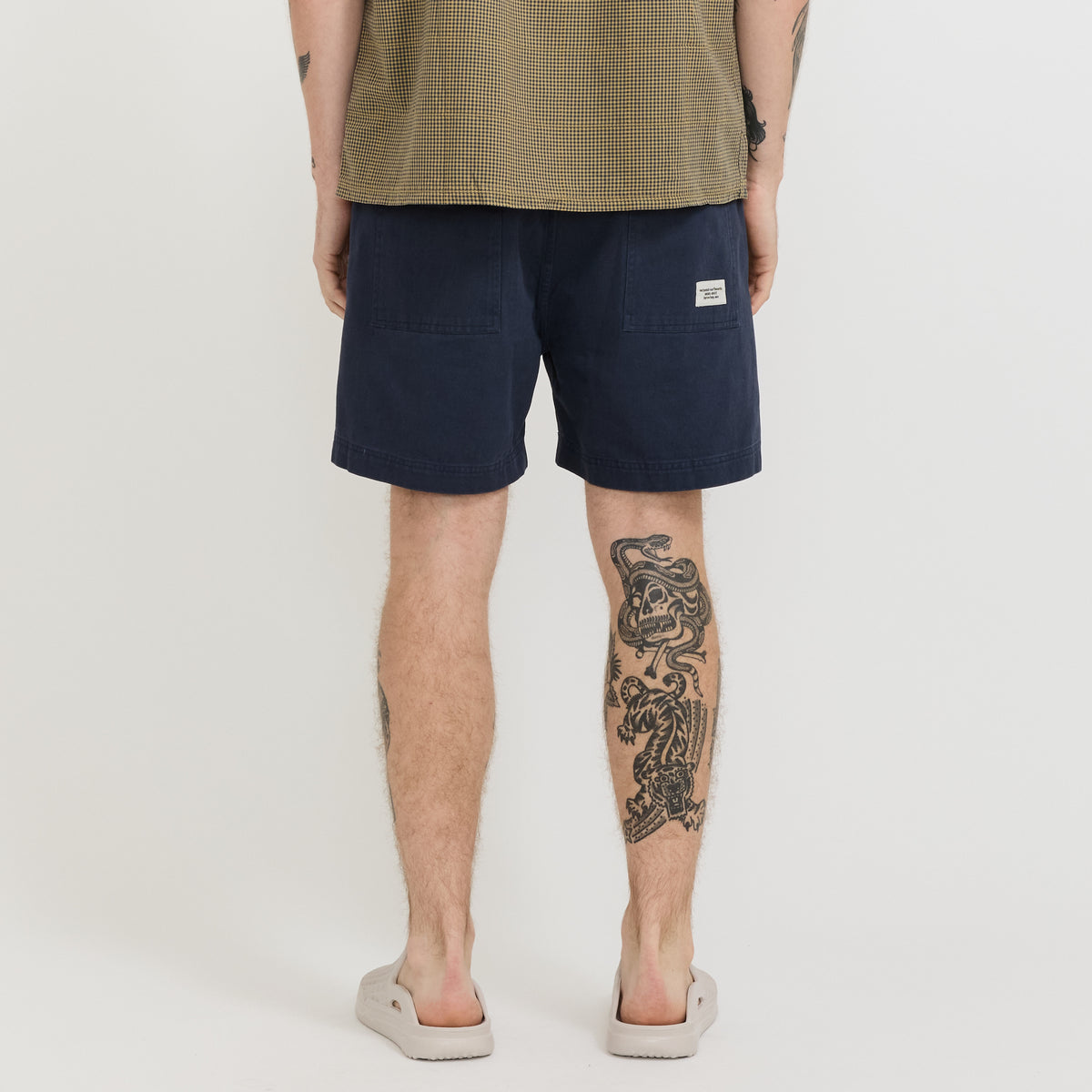 Twill Shorts Dark Blue