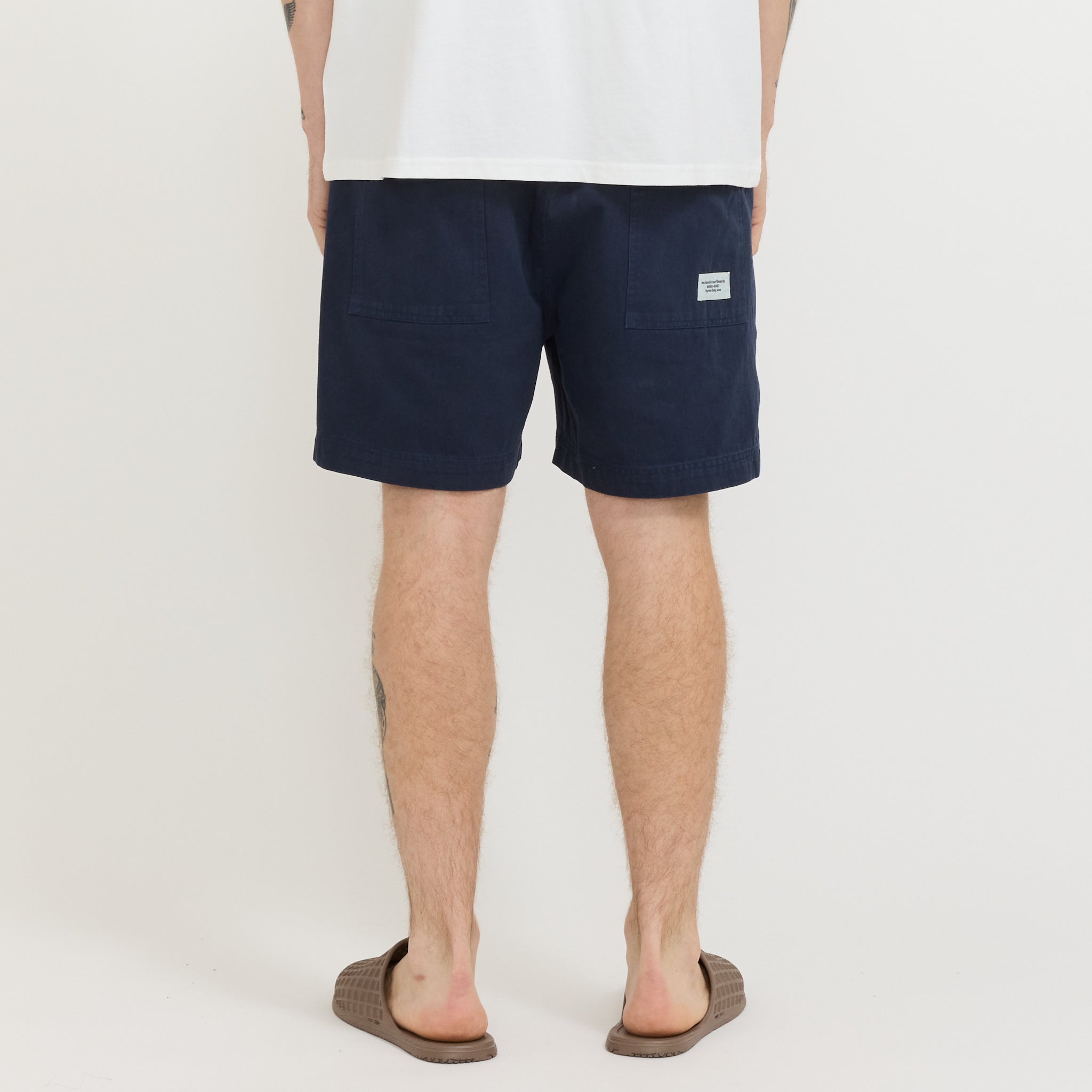 Twill Shorts Dark Blue