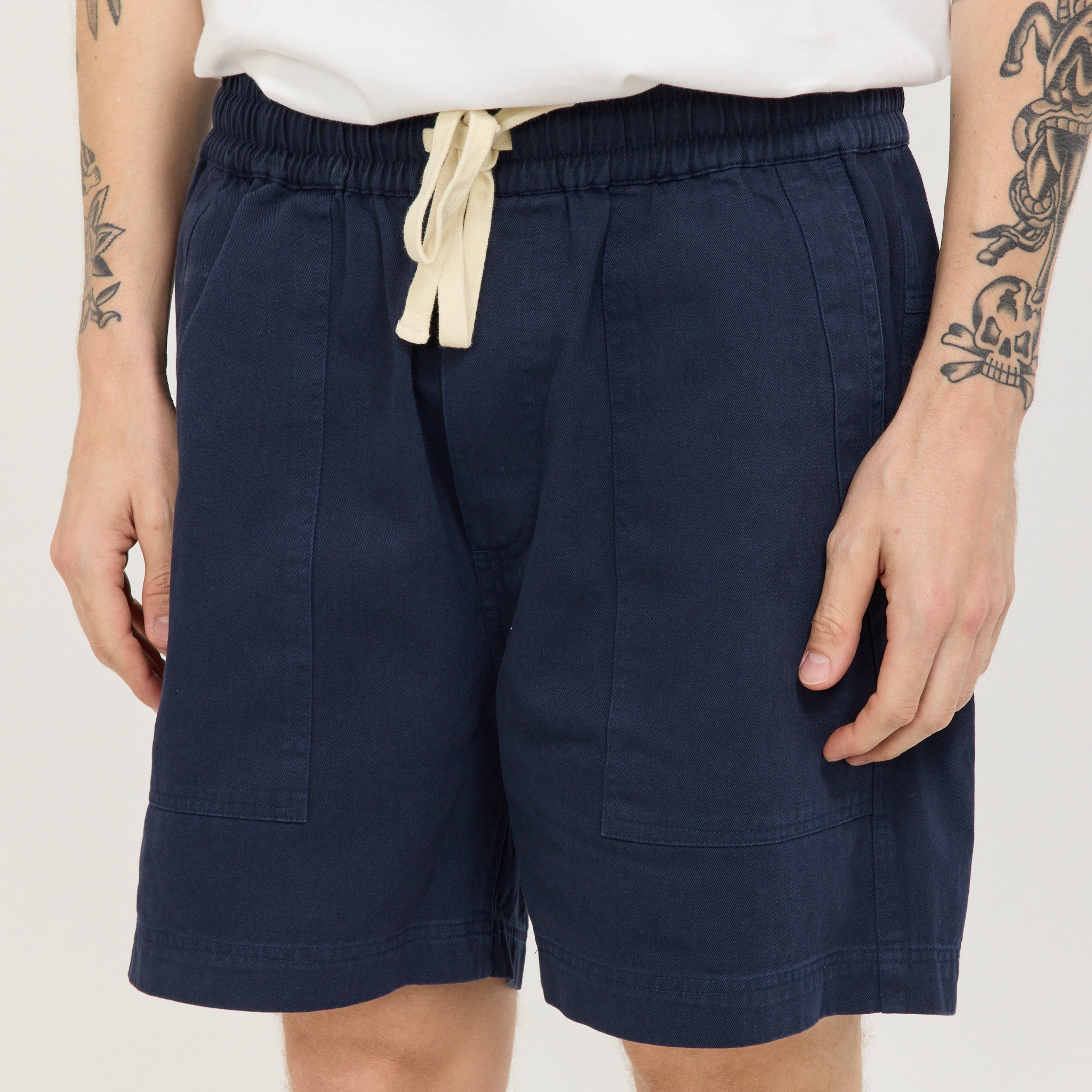 Twill Shorts Dark Blue
