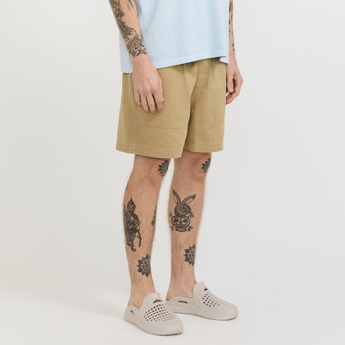 Twill Shorts Tan