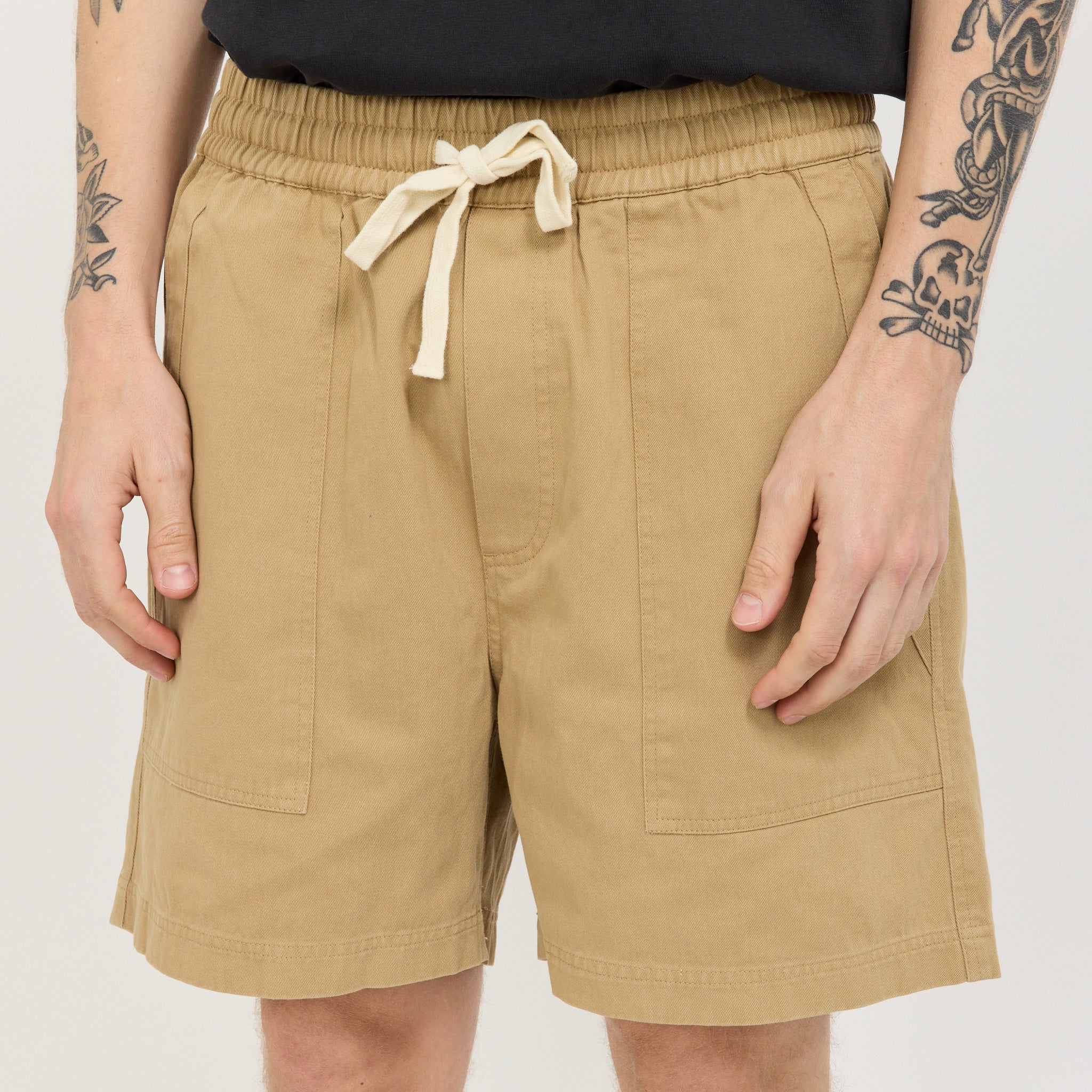 Twill Shorts Tan
