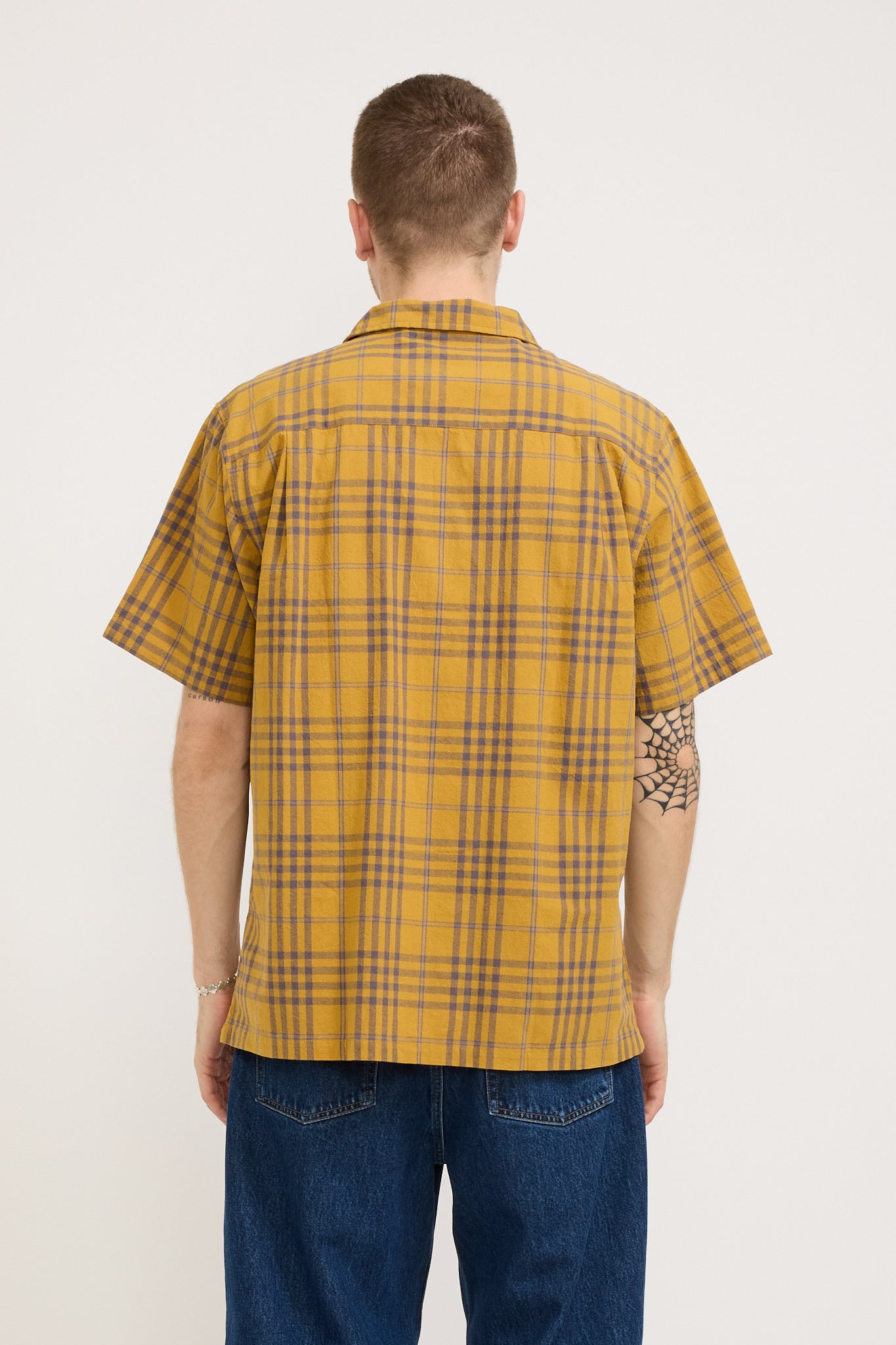 McTavish | Washed Camp Collar Shirt Yellow Multi | Maplestore