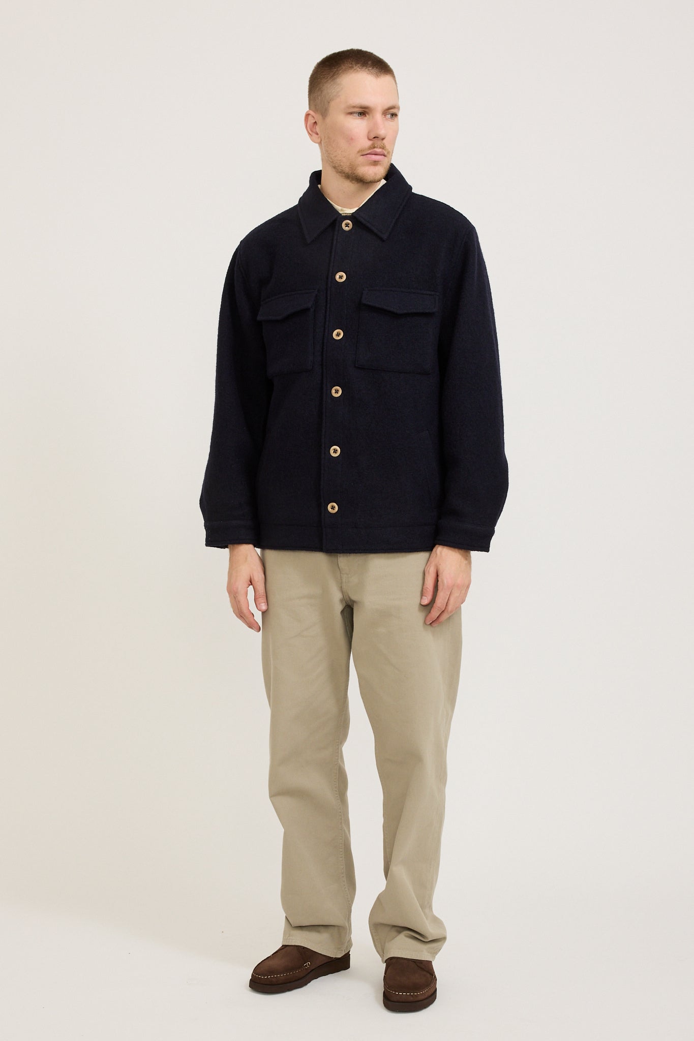 Wool Jacket Dark Blue