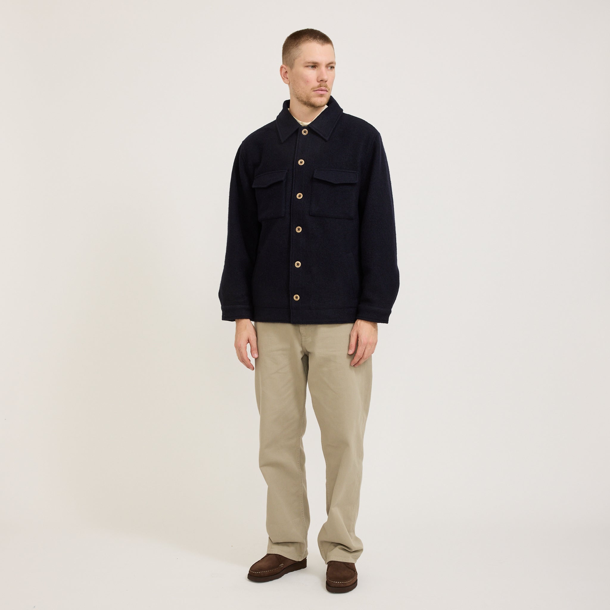 Wool Jacket Dark Blue