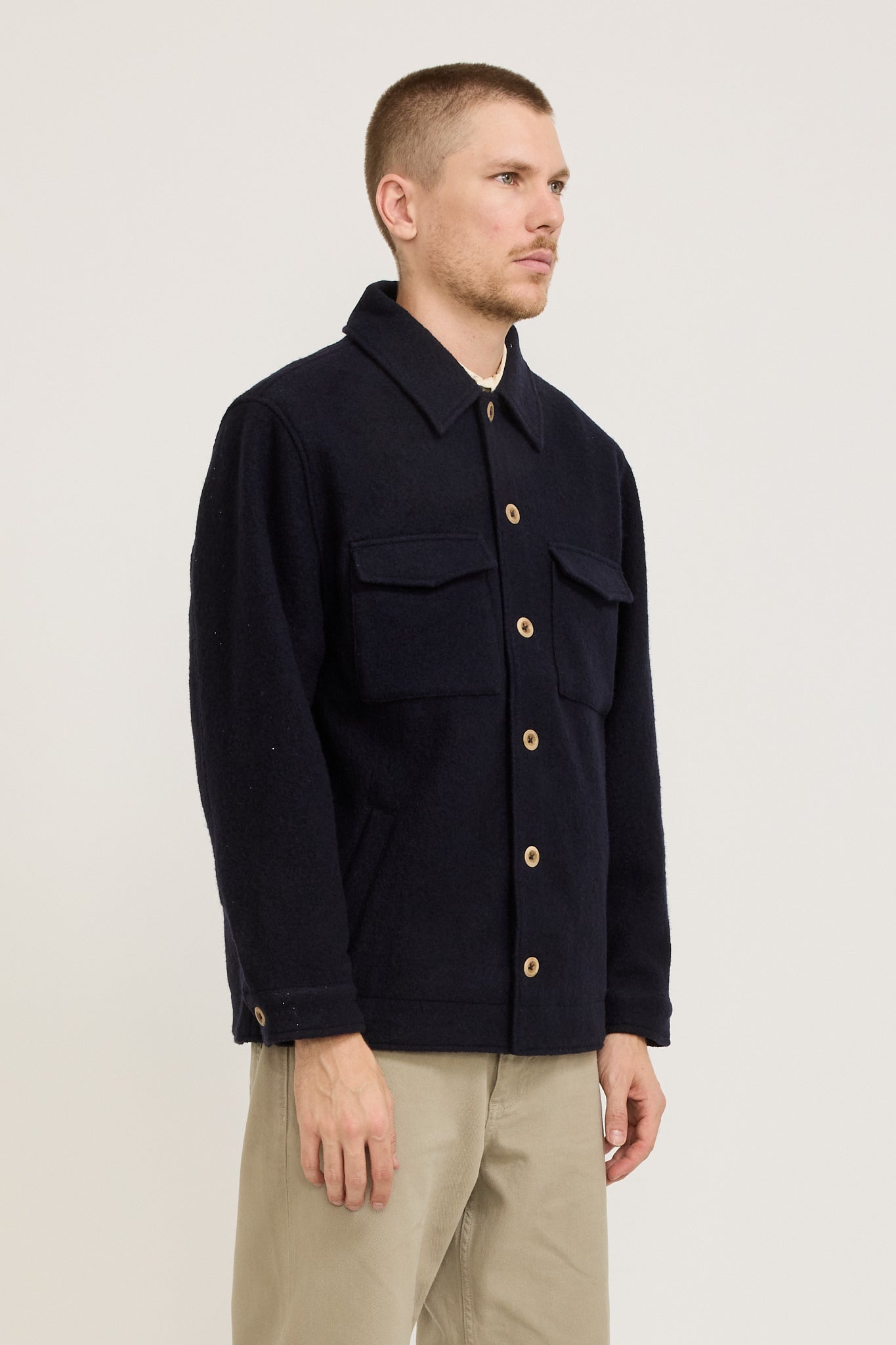 Wool Jacket Dark Blue