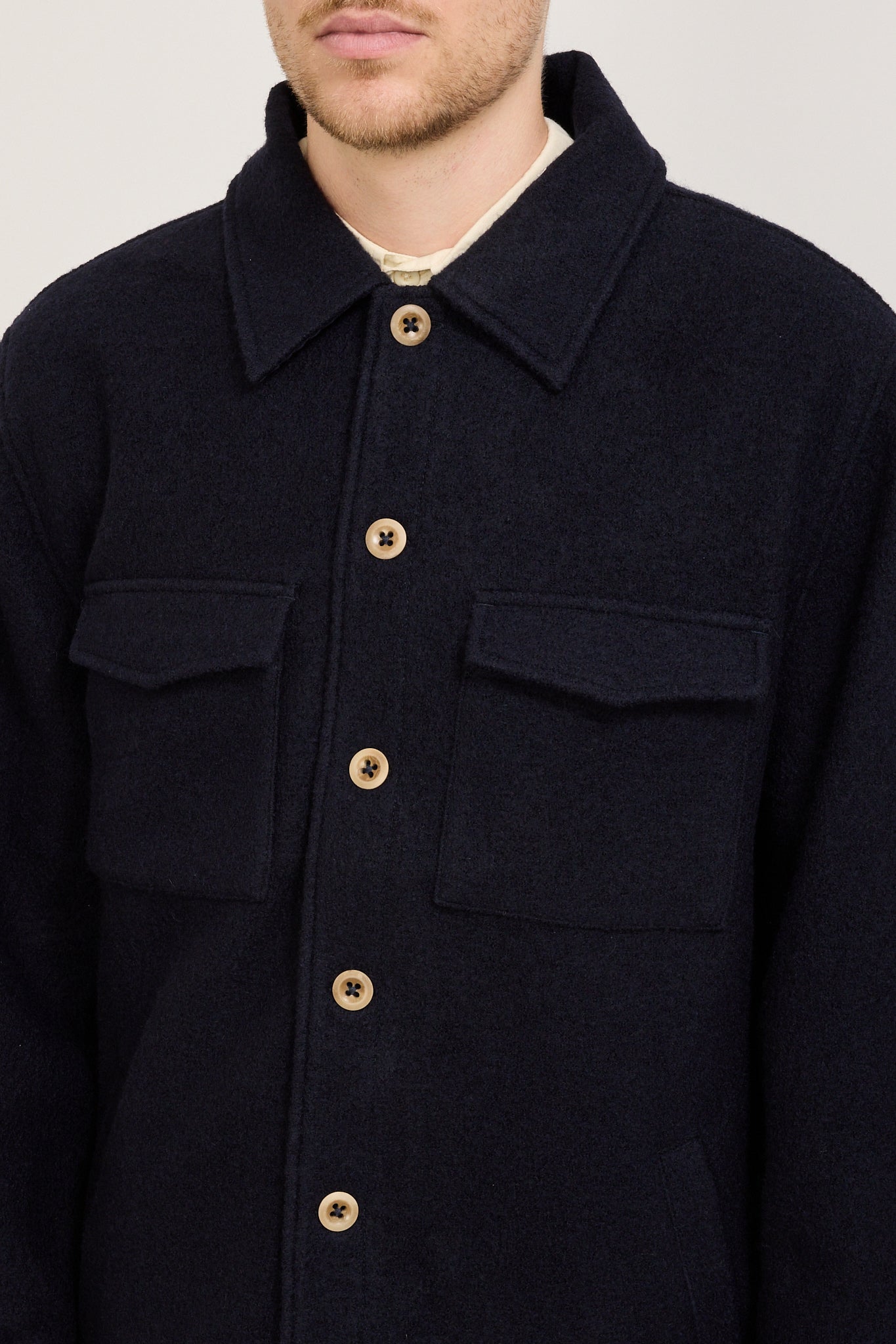 Wool Jacket Dark Blue