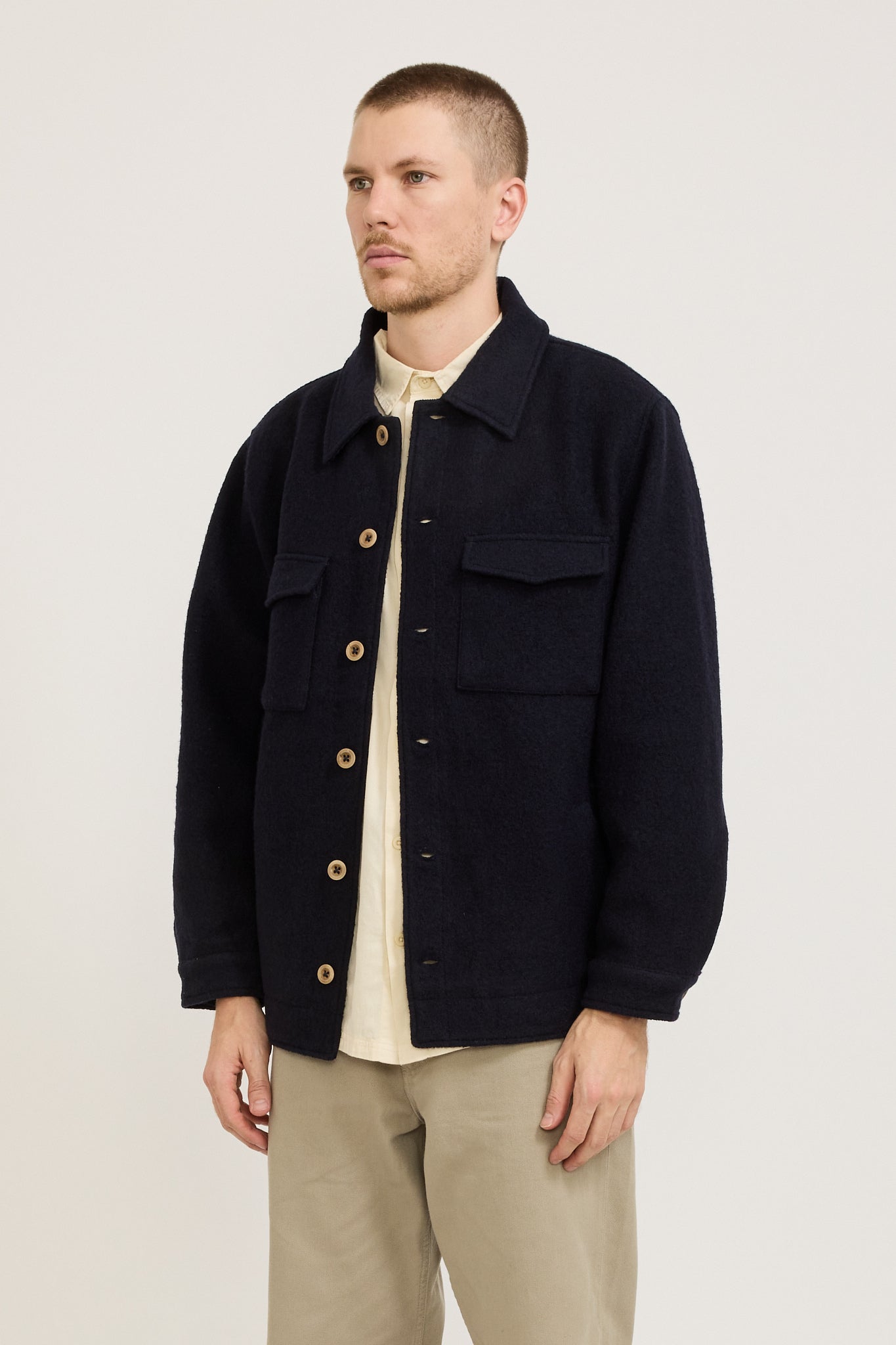 Wool Jacket Dark Blue