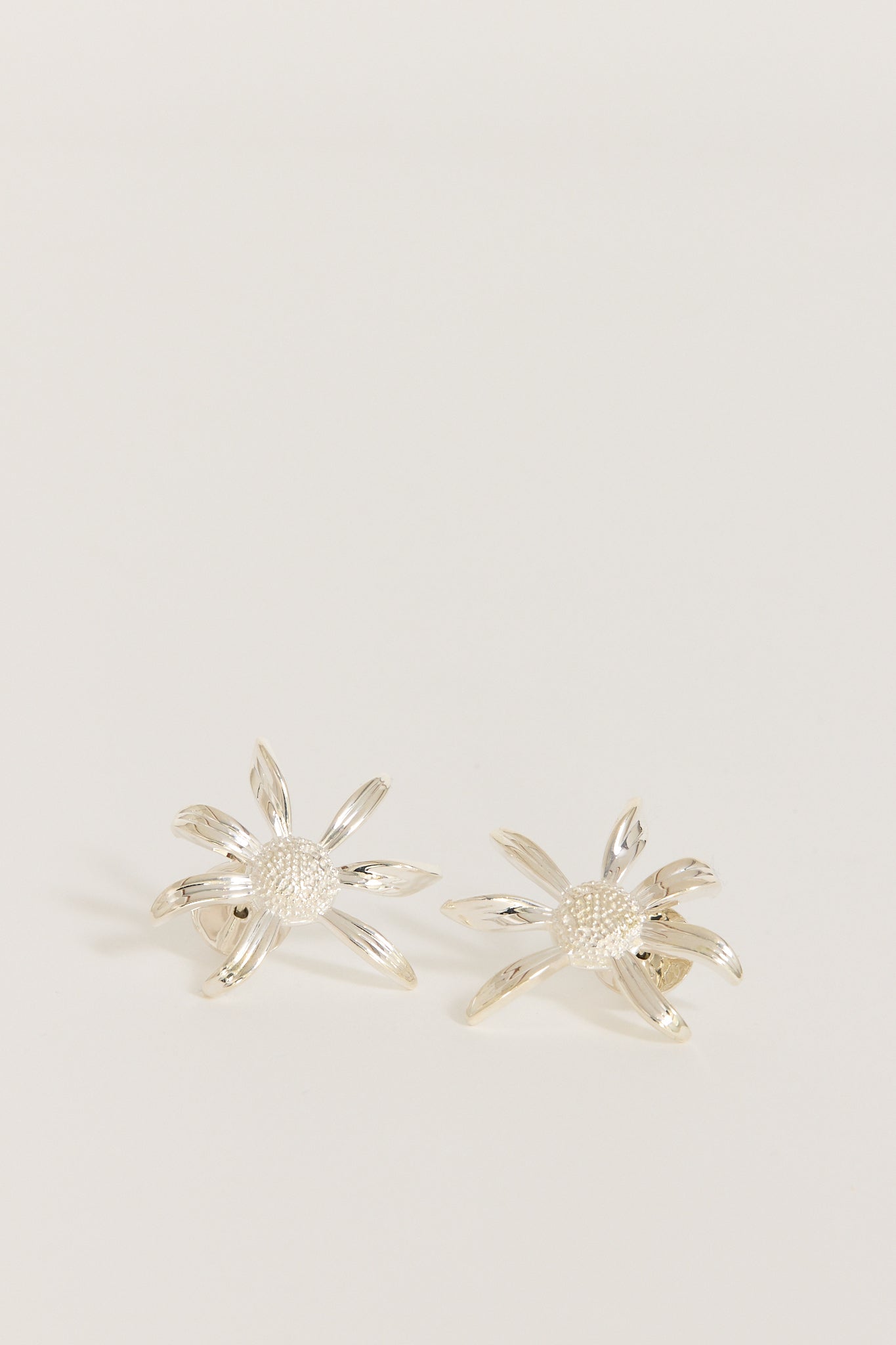 Daisy Earrings Large Sterling Silver