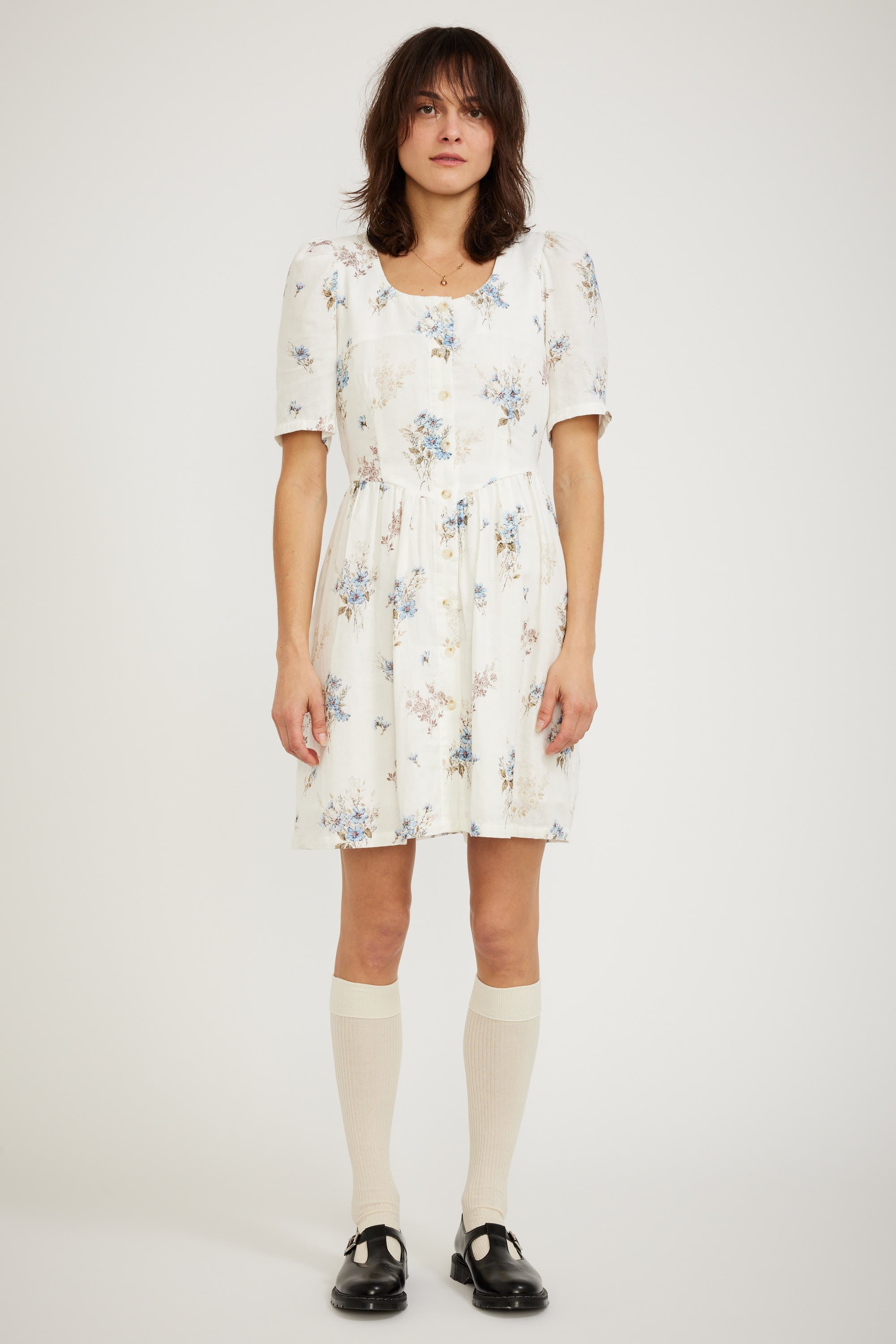 Meadows | Sasa Dress Blue Daisy | Maplestore