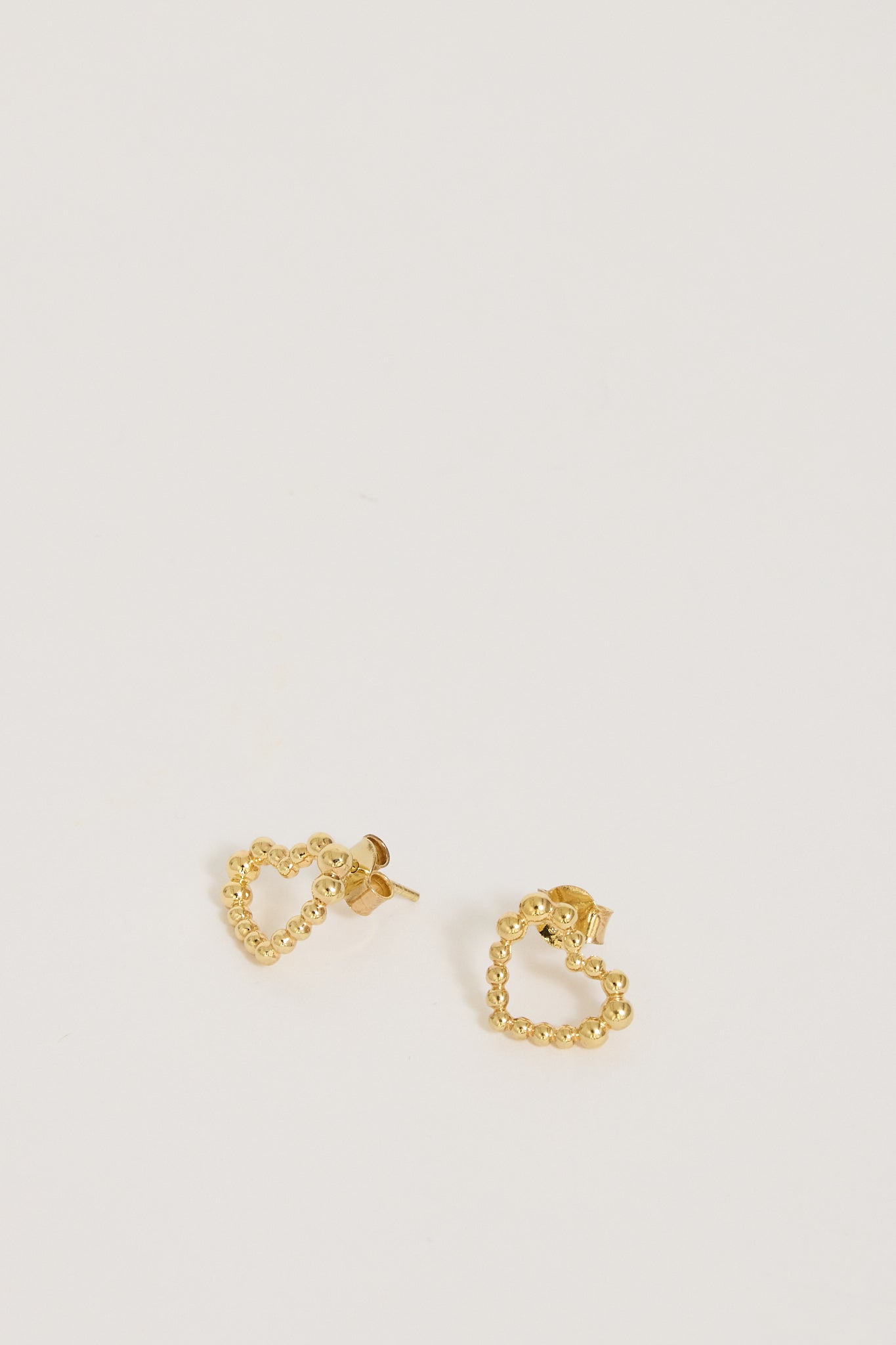 Meadowlark | Fizzy Heart Studs Gold Plated | Maplestore