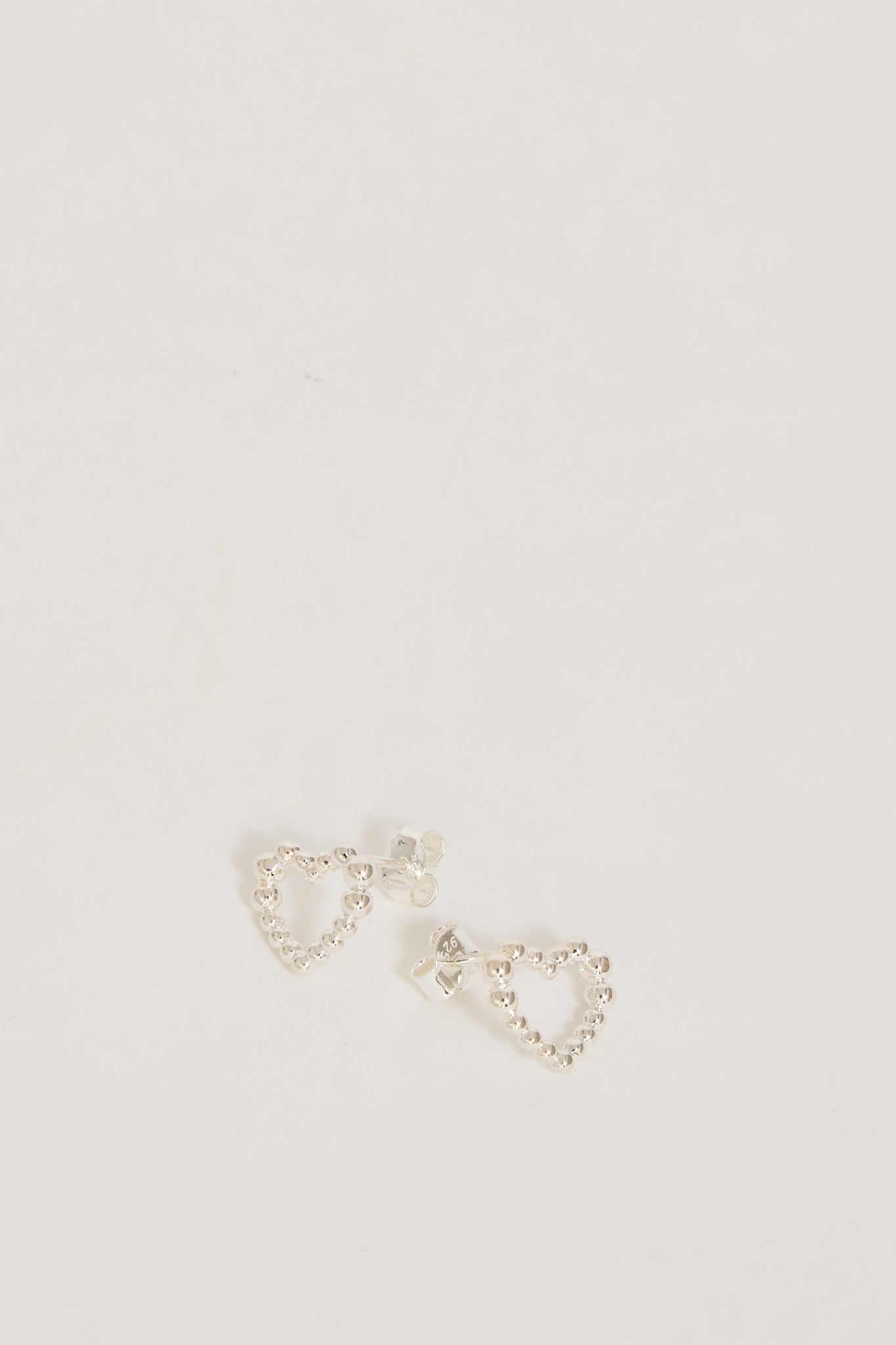 Meadowlark | Fizzy Heart Studs Sterling Silver | Maplestore