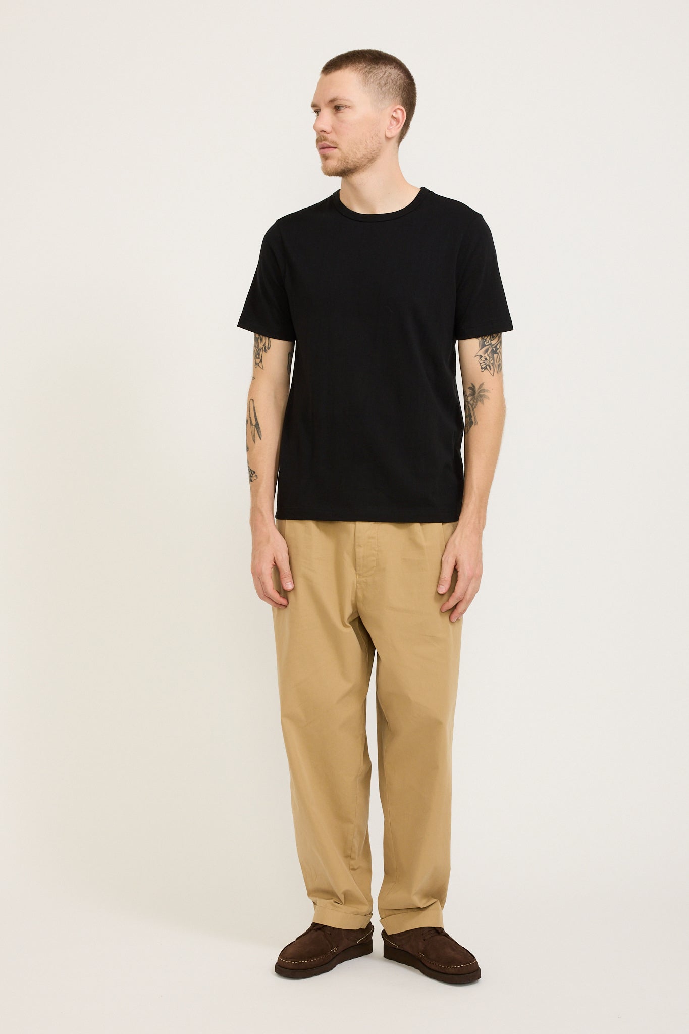 1950's Loopwheeled Classic Fit T-Shirt Deep Black