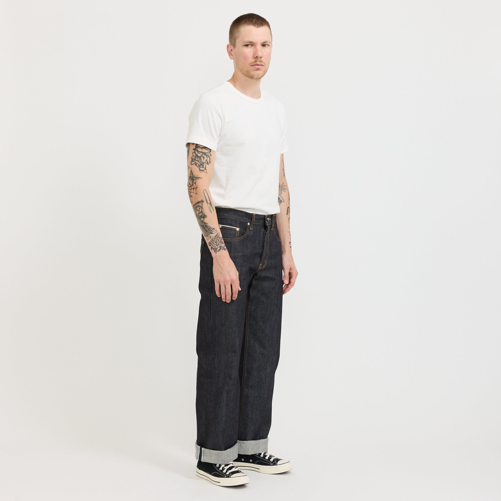 215 Loopwheeled Classic Fit T-Shirt White