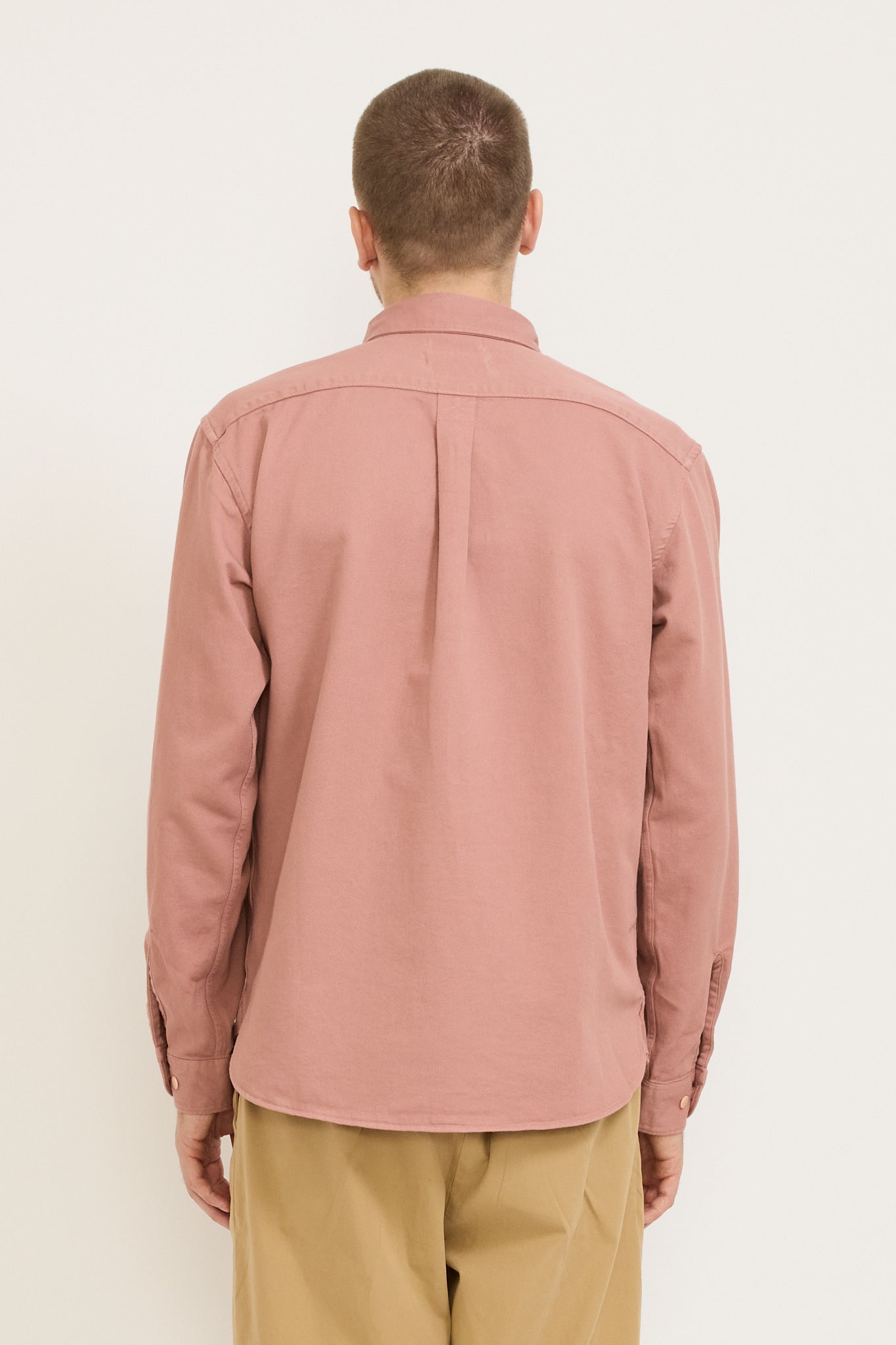 Merz B Schwanen | GOOD BASICS | Organic Cotton Broken Twill Shirt Rosewood | Maplestore