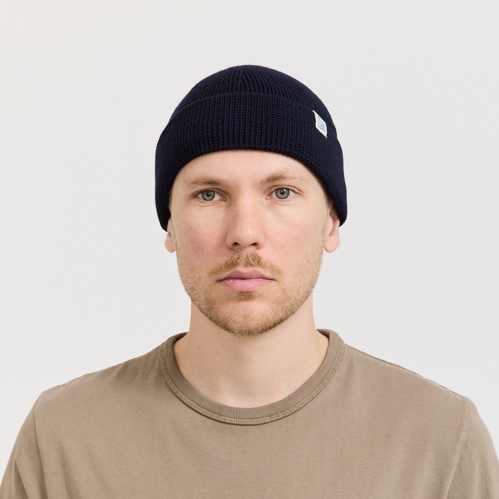 Merino Wool Watch Cap Dark Navy