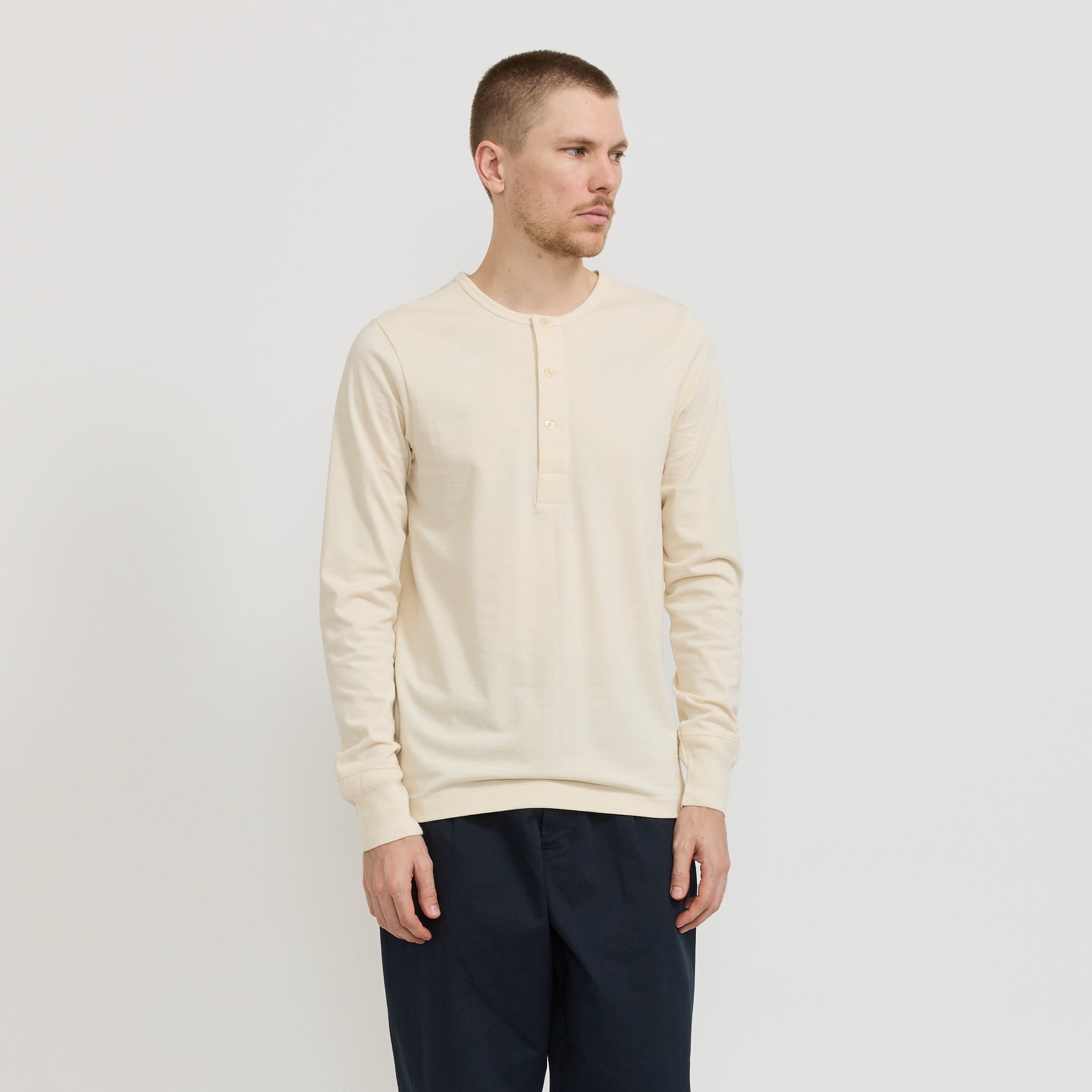 206 Loopwheeled Henley Nature