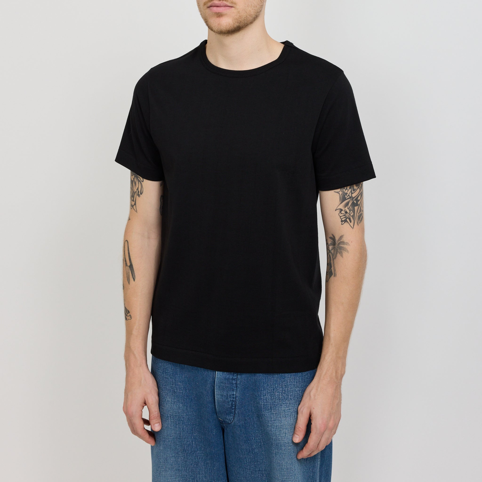 215 Loopwheeled Classic Fit T-Shirt Deep Black