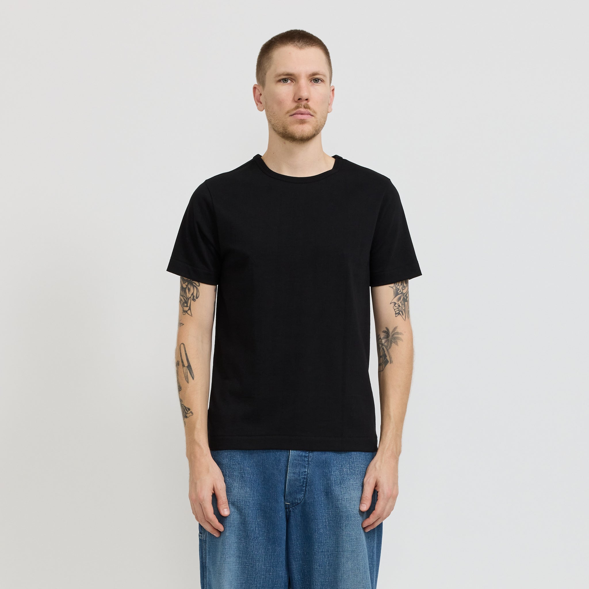 215 Loopwheeled Classic Fit T-Shirt Deep Black