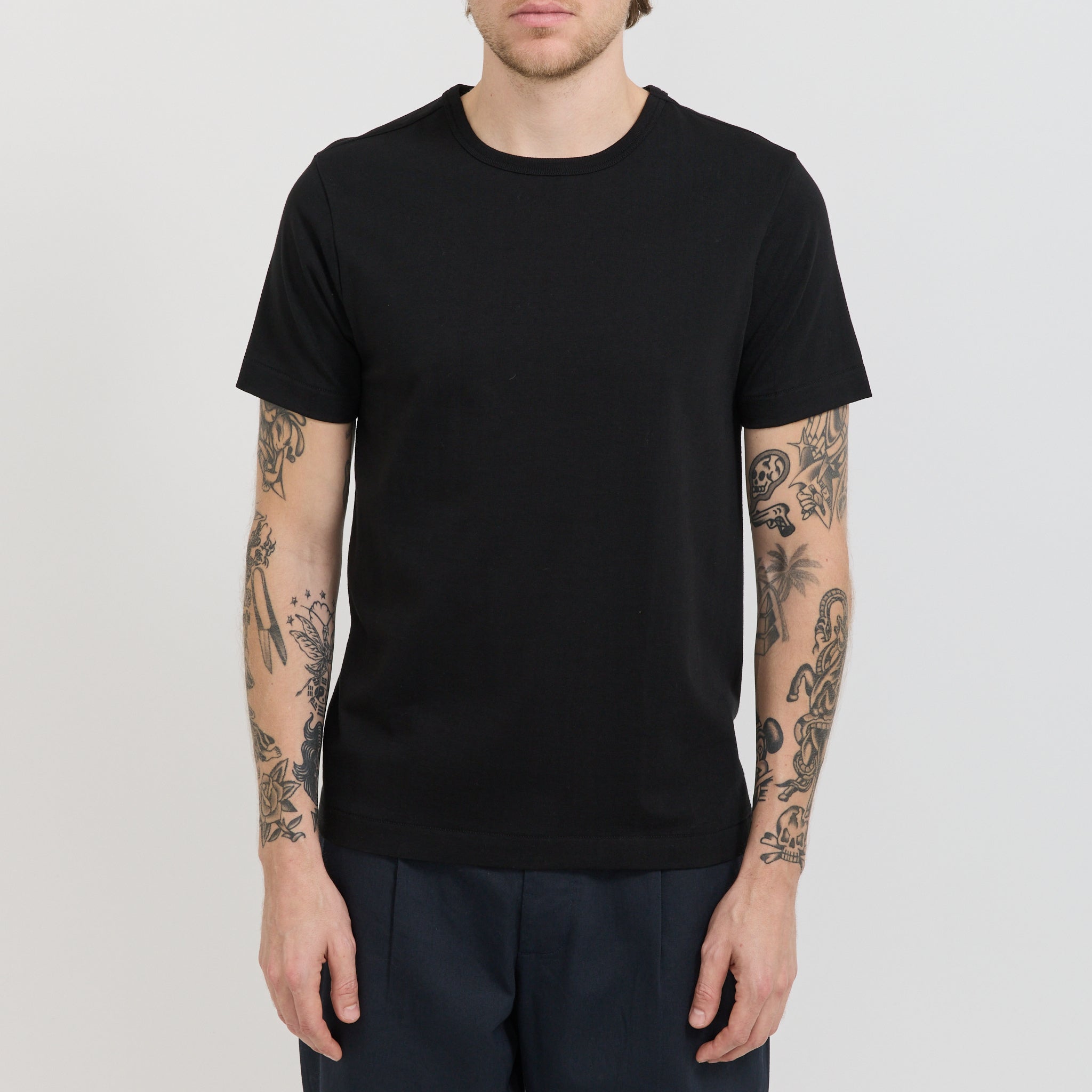 215 Loopwheeled Classic Fit T-Shirt Deep Black