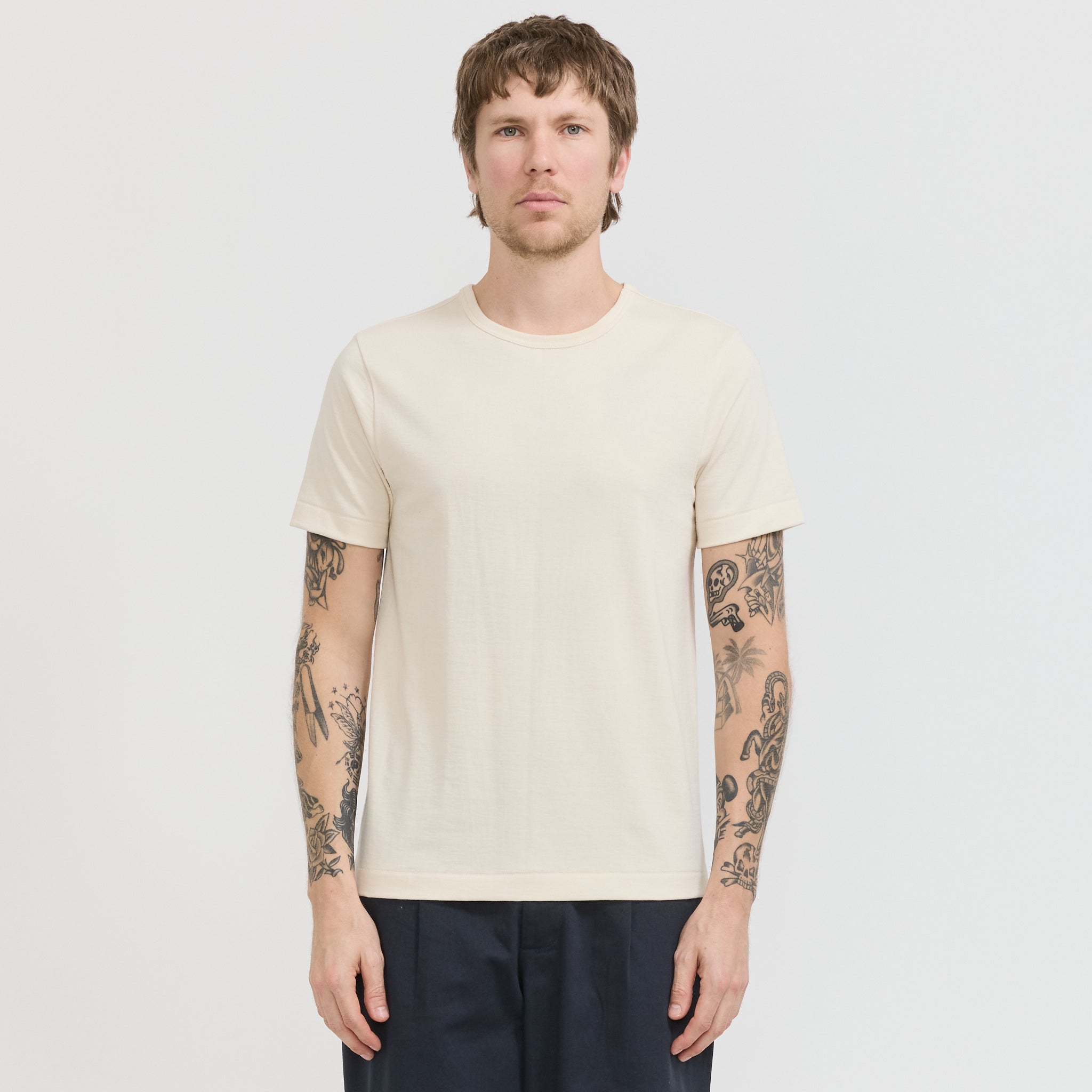 215 Loopwheeled Classic Fit T-Shirt Nature