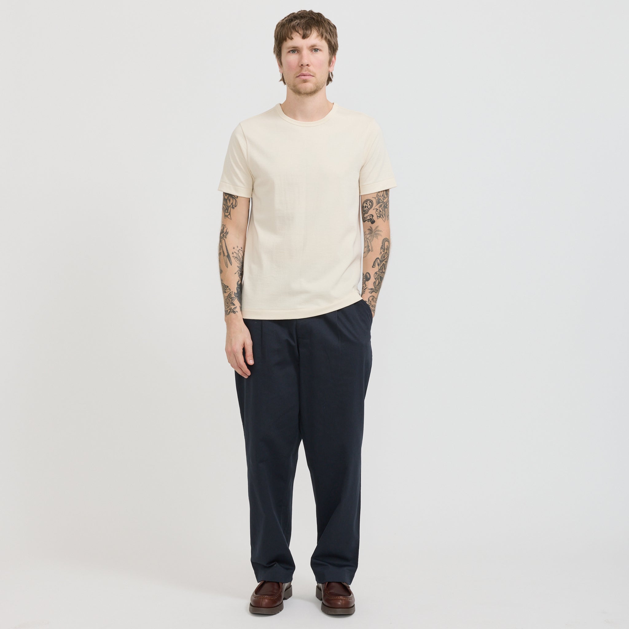 215 Loopwheeled Classic Fit T-Shirt Nature
