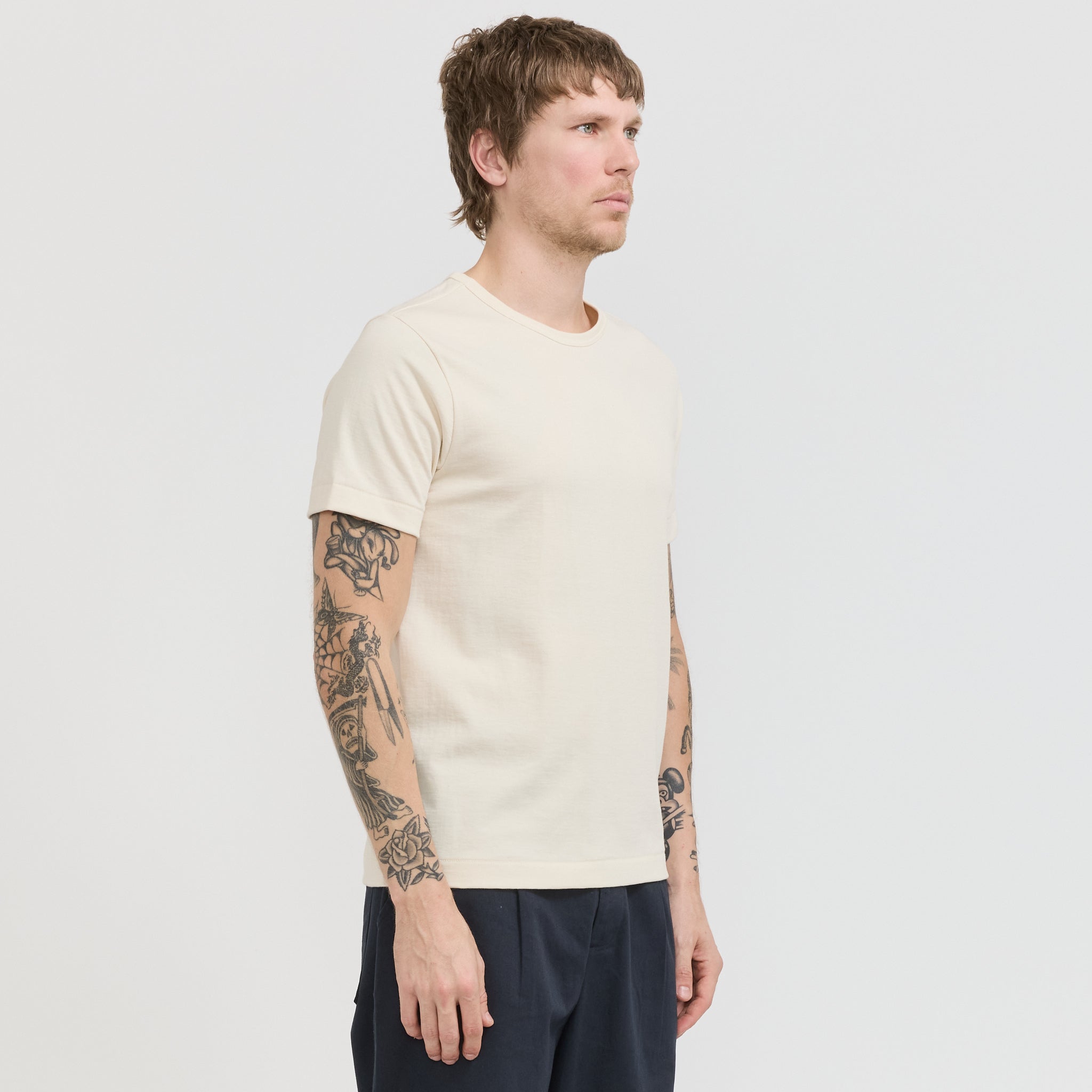 215 Loopwheeled Classic Fit T-Shirt Nature