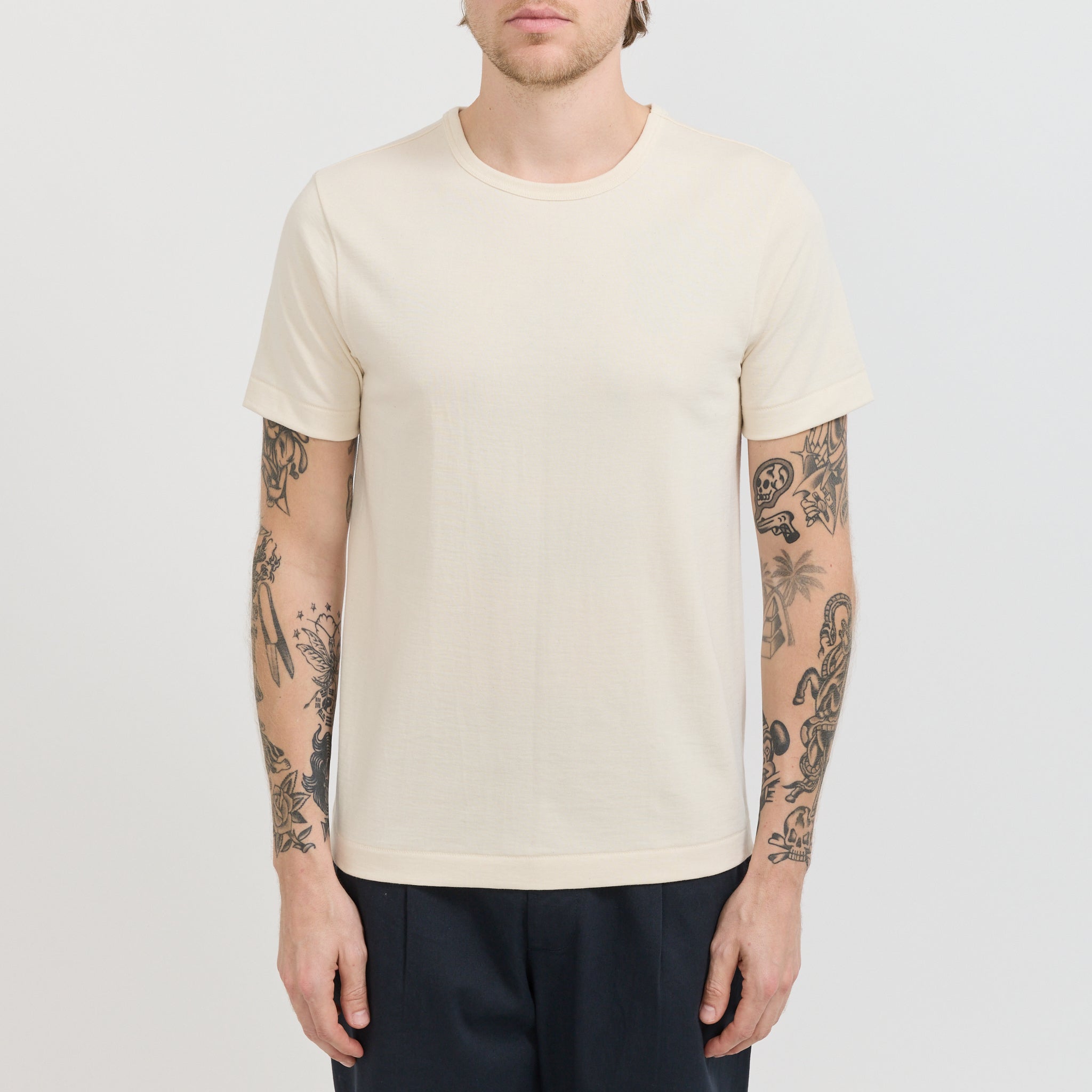 215 Loopwheeled Classic Fit T-Shirt Nature
